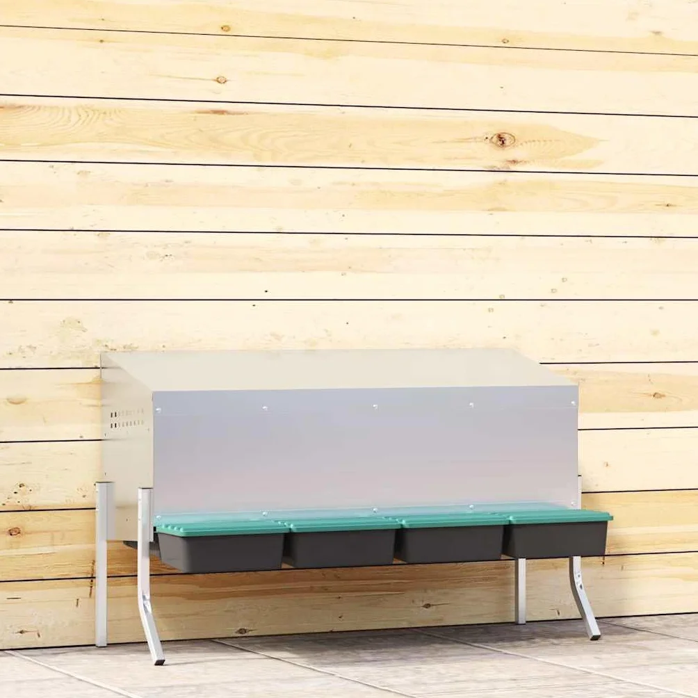 Genérico Nido para gallinas con 3 Compartimentos y Patas de Acero galvanizado-4104904