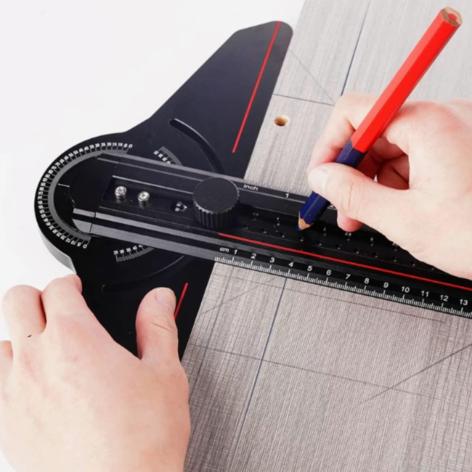MagiDeal de Aluminio Regla Carpintero Regla Métrica Regla de Ajustable Aleación Engrosada con Grabado Preciso para Control de Medidas Adecuada para Carpintería Obra