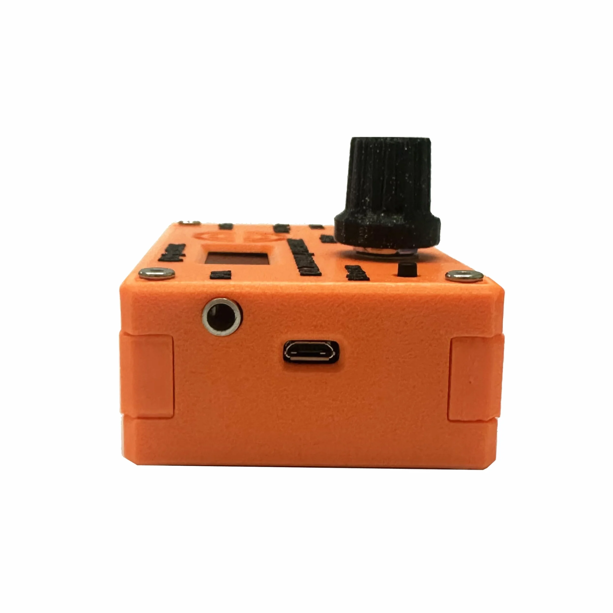 transceptor tr usdx de 5 bandas usdx multimodo QRP montado con funda por PE1NNZ y DL2MAN funda de impresión 3D naranja