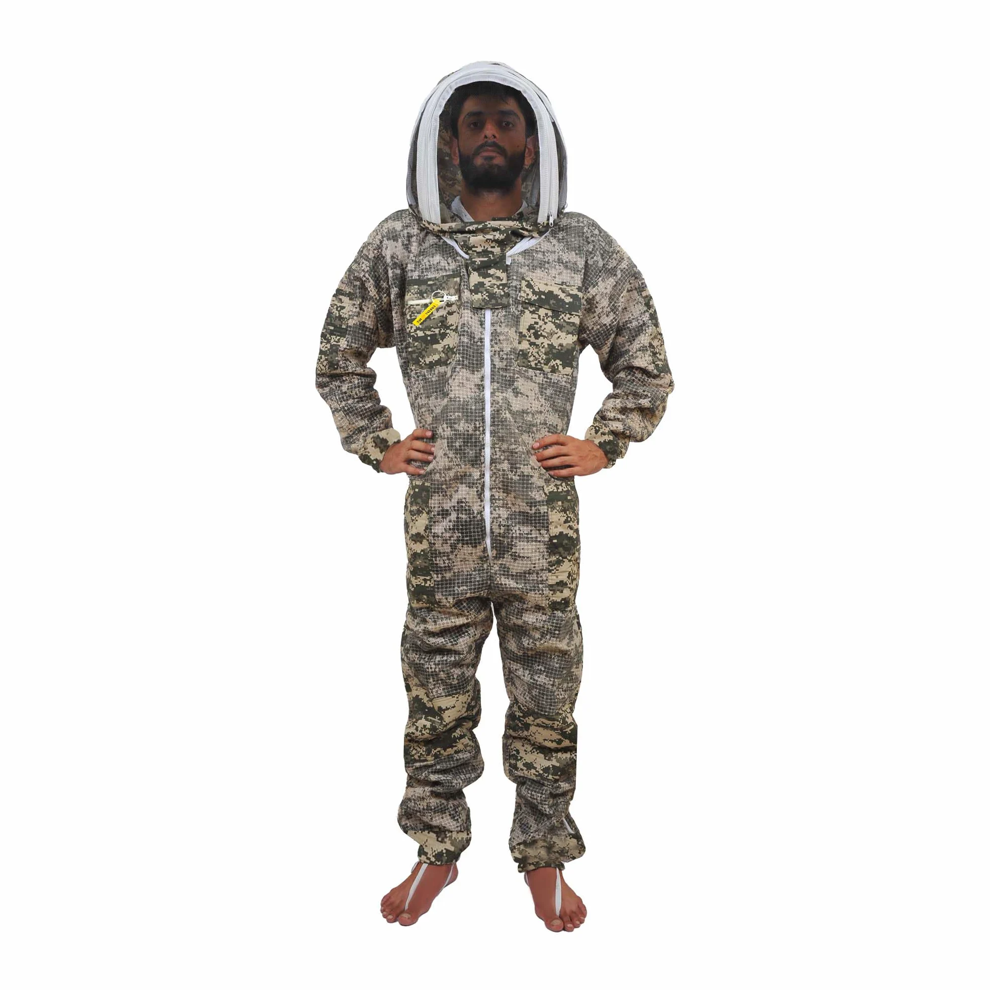 Traje de Apicultura Ventilado con sombrero elegante, Traje de protección anti abejas para apicultura, Beekeeping suit Traje Apicultores de Chaqueta ropa para Profesional apicultor