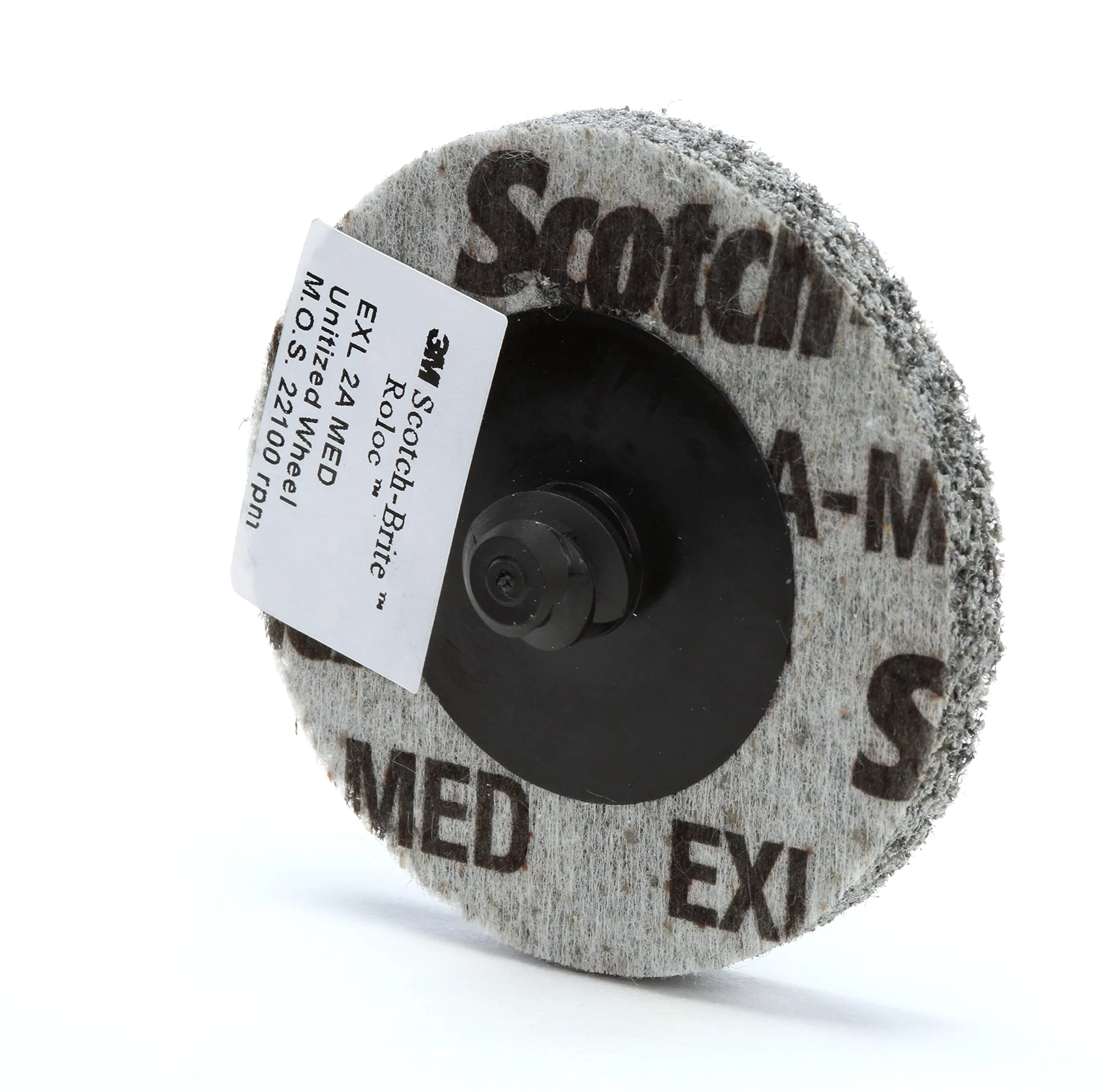 3M Scotch-Brite Roloc EXL Disco Unitized XL-DR, 50 mm x 6 mm, 2A Medio | 15 por paquete