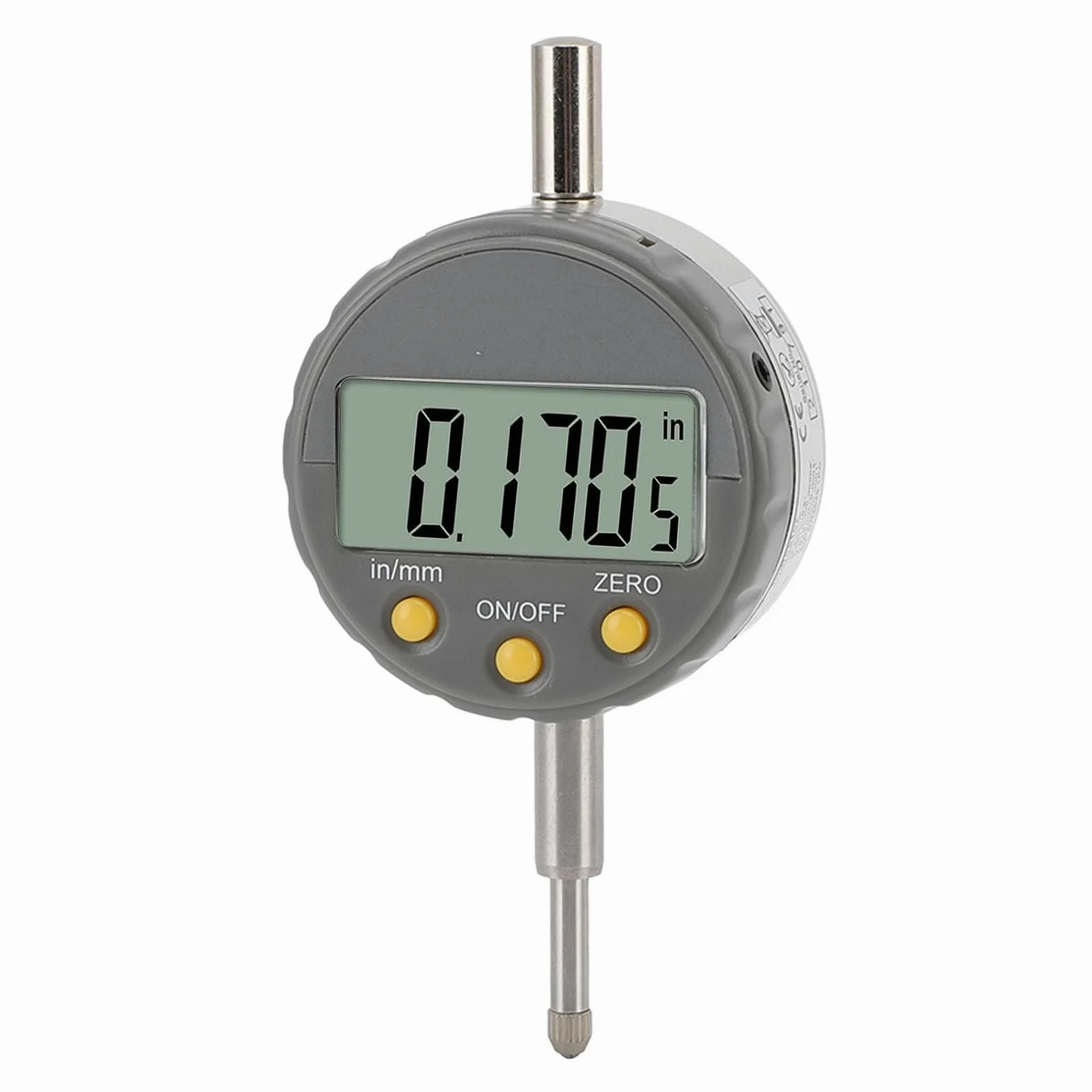 Aramox Digital Dial, Rango de 0-12.5 Mm, Indicador de Marcación Electrónica de Precisión de 0.001 Mm con Base Reemplazable, Pantalla LCD