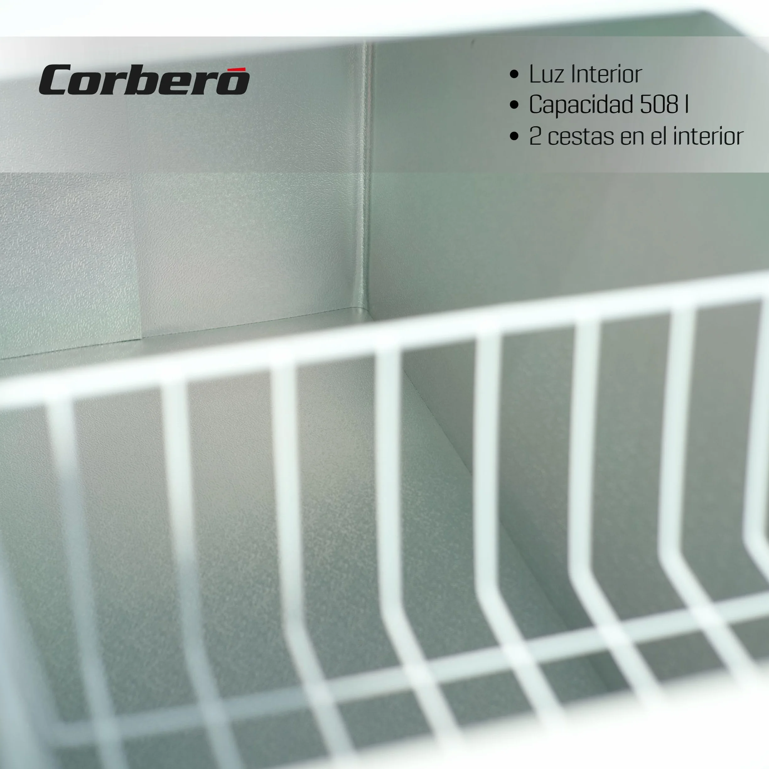 Corberó Congelador Arcón Horizontal CCHM521W 508L 153cm Sistema Dual Blanco