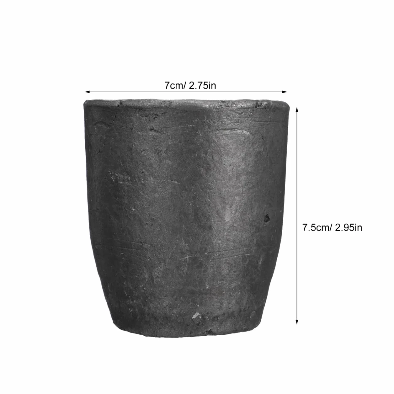 Crisol de Grafito para Fundición de Metales 2.75 Pulgadas Alta Temperatura Conductividad Térmica