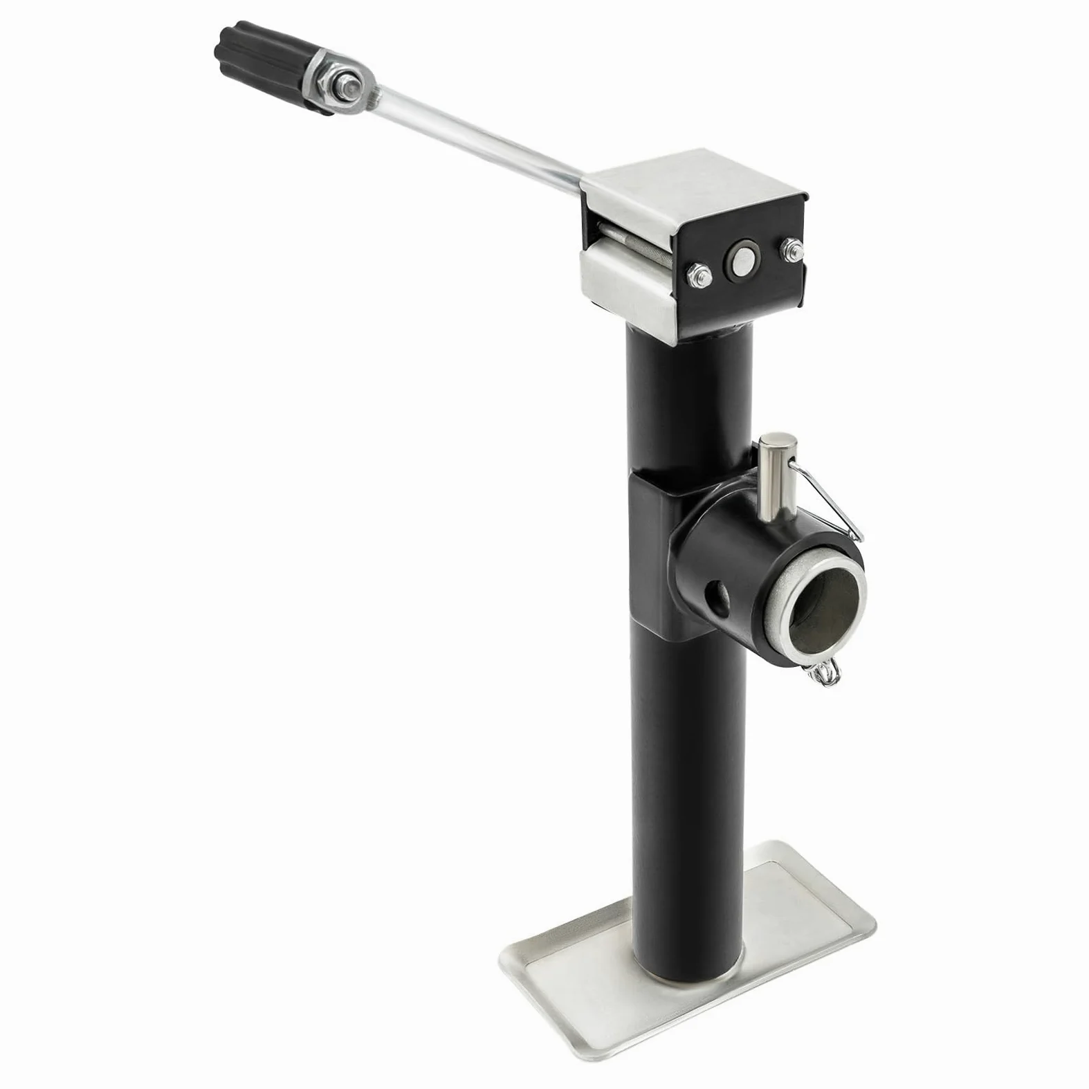 Soportes para remolque de acero, estabilizador de remolque, altura regulable con 2 mm de grosor hasta 2000 libras y 25,5 cm, rango de altura de elevación, accesorios para remolques,