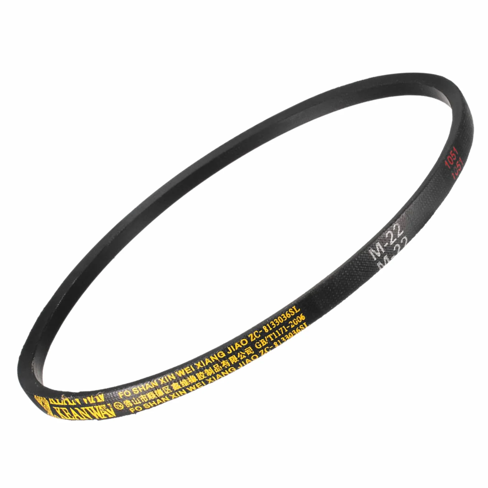 QUARKZMAN 22 Pulgadas Efectivo Circunferencia M-22 Transmisión V-Correa para Maquinaria Industrial, Negro