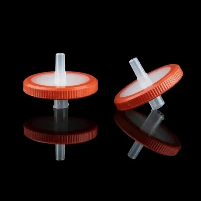 Filtro de jeringa de laboratorio, Filtro de jeringa aguja PTFE hidrofílico/hidrofóbico OD 33mm 0,22/0,45um Luer Lock 100 PK(Hydrophobic 0.22um)