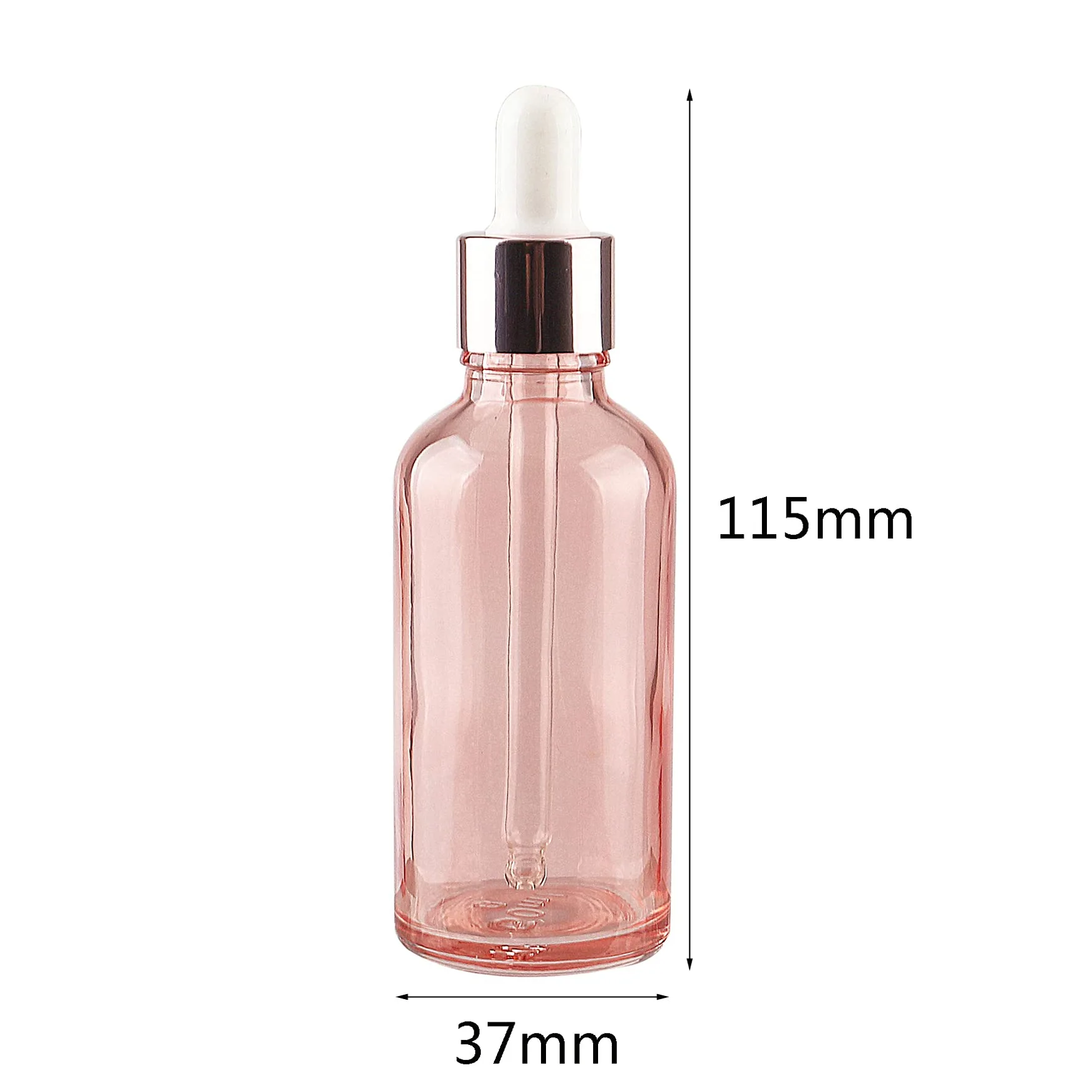 12 Pieza 50ml Rosa Botellas de Cristal con Pipeta, 50 ml Frasco Cuentagotas Cristal con Tapón de Rosca Rosa, Botella de Vidrio con Cuentagotas para Aceite Esencial Aromaterapia