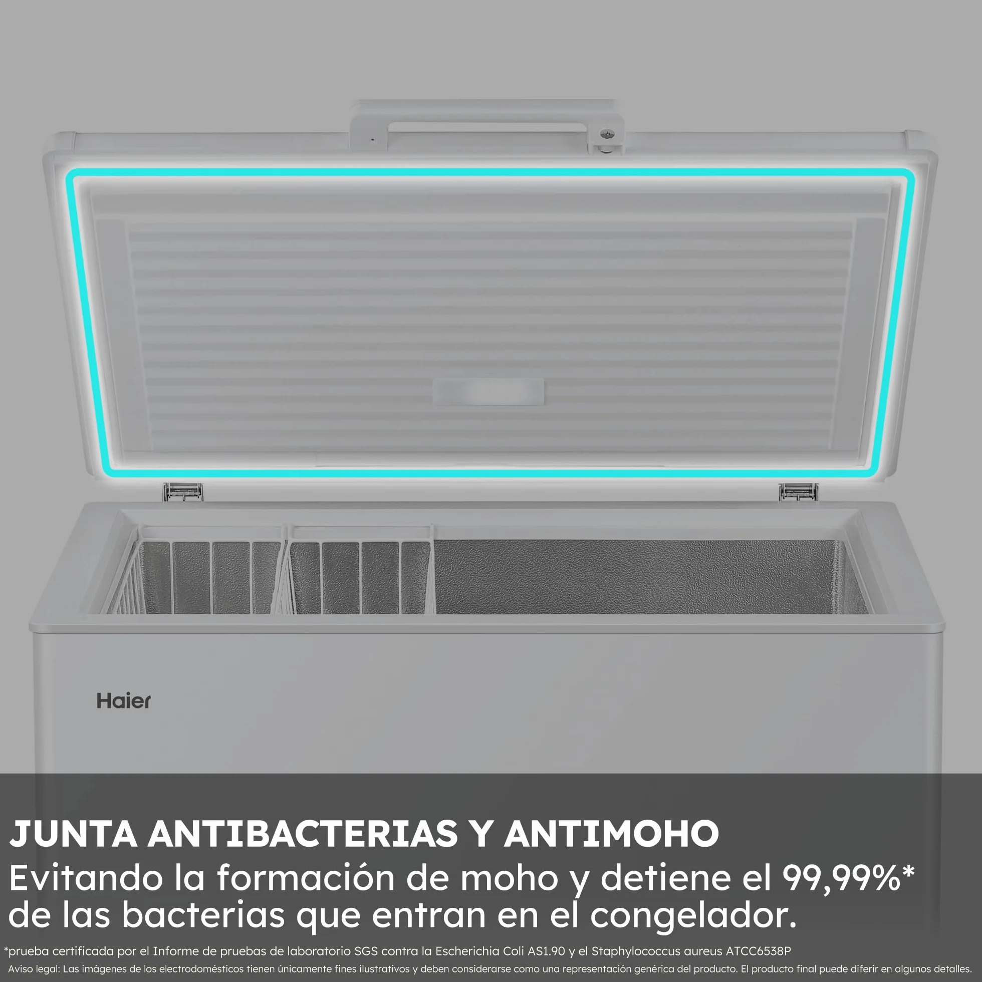 Haier HCE420E Congelador Horizontal 418 L 132 cm Fast Freeze Display Digital Blanco