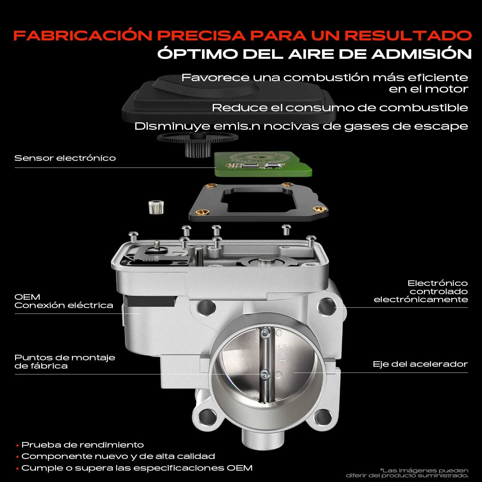Frankberg Cuerpo de la válvula de mariposa 7S7G-9F991-B7A | Compatible con: S-Max WA6, Mondeo IV Turnier BA7, Mondeo IV Furgoneta, B-Max JK, Focus III Berlina, Mondeo IV BA7