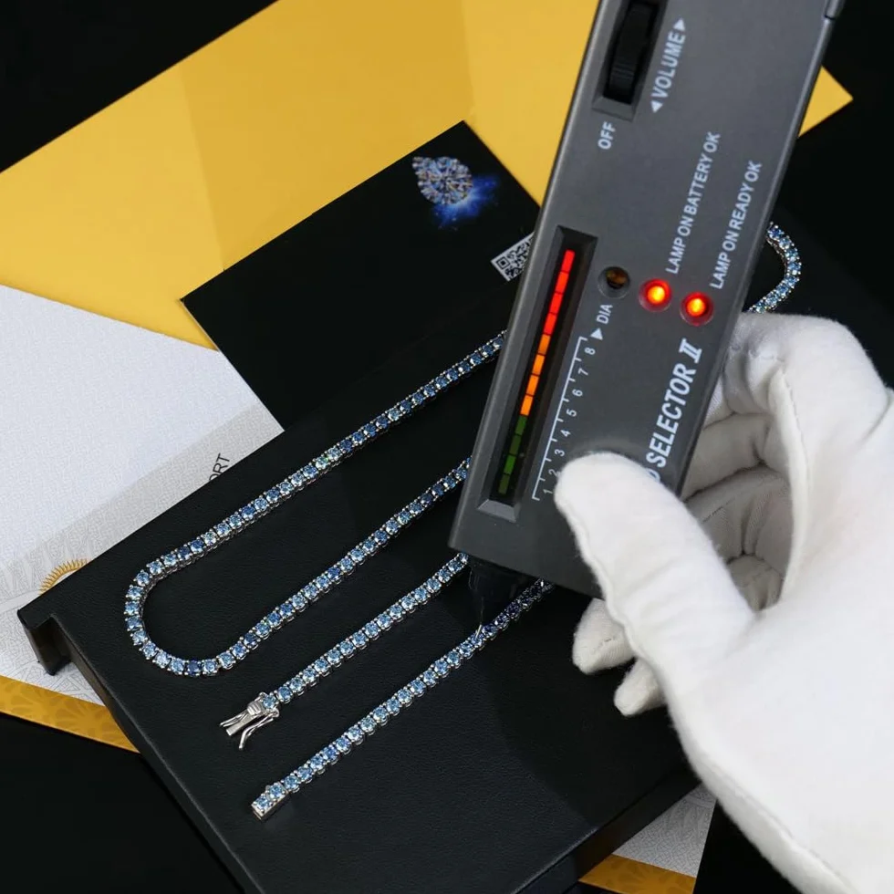 Pluma de Diamante Probador de Dureza con Lupa LED 30x Herramienta de Prueba de Diamantes
