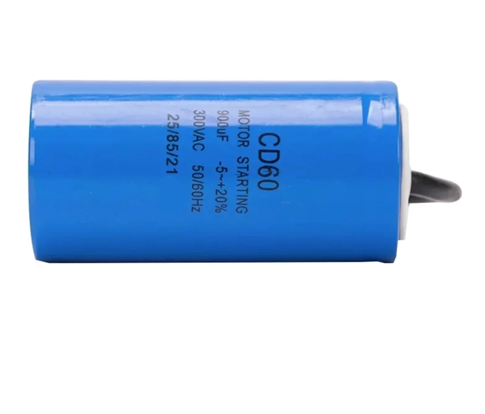 Condensador de arranque CD60 de 900 UF y 300 V CA for compresor de aire de motor de servicio pesado (dos cables)