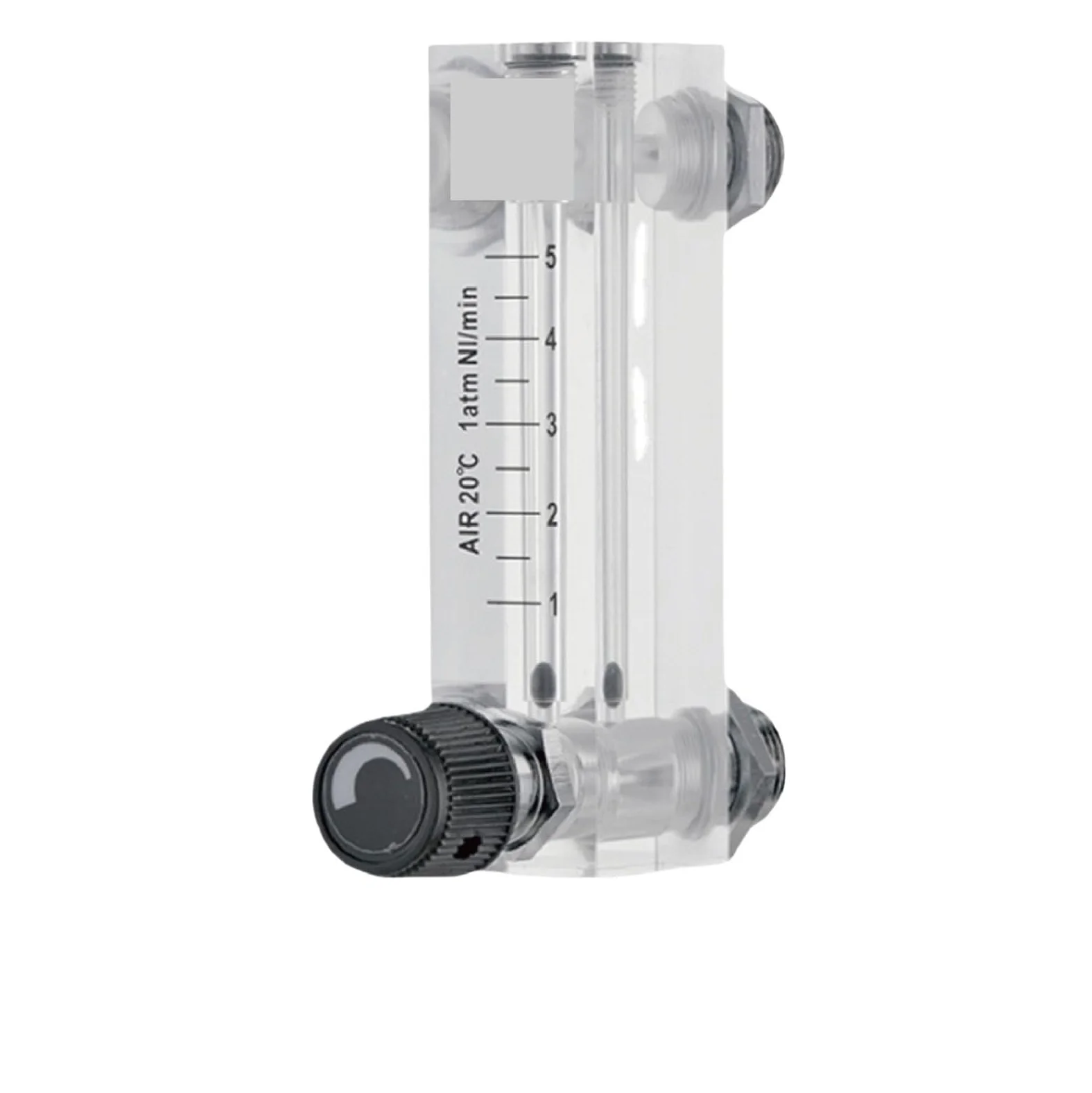 Lzm-6t Medidor de flujo líquido de vidrio orgánico 6-1000 ml/min Montaje en panel rotámetro ajustable para uso industrial de laboratorio