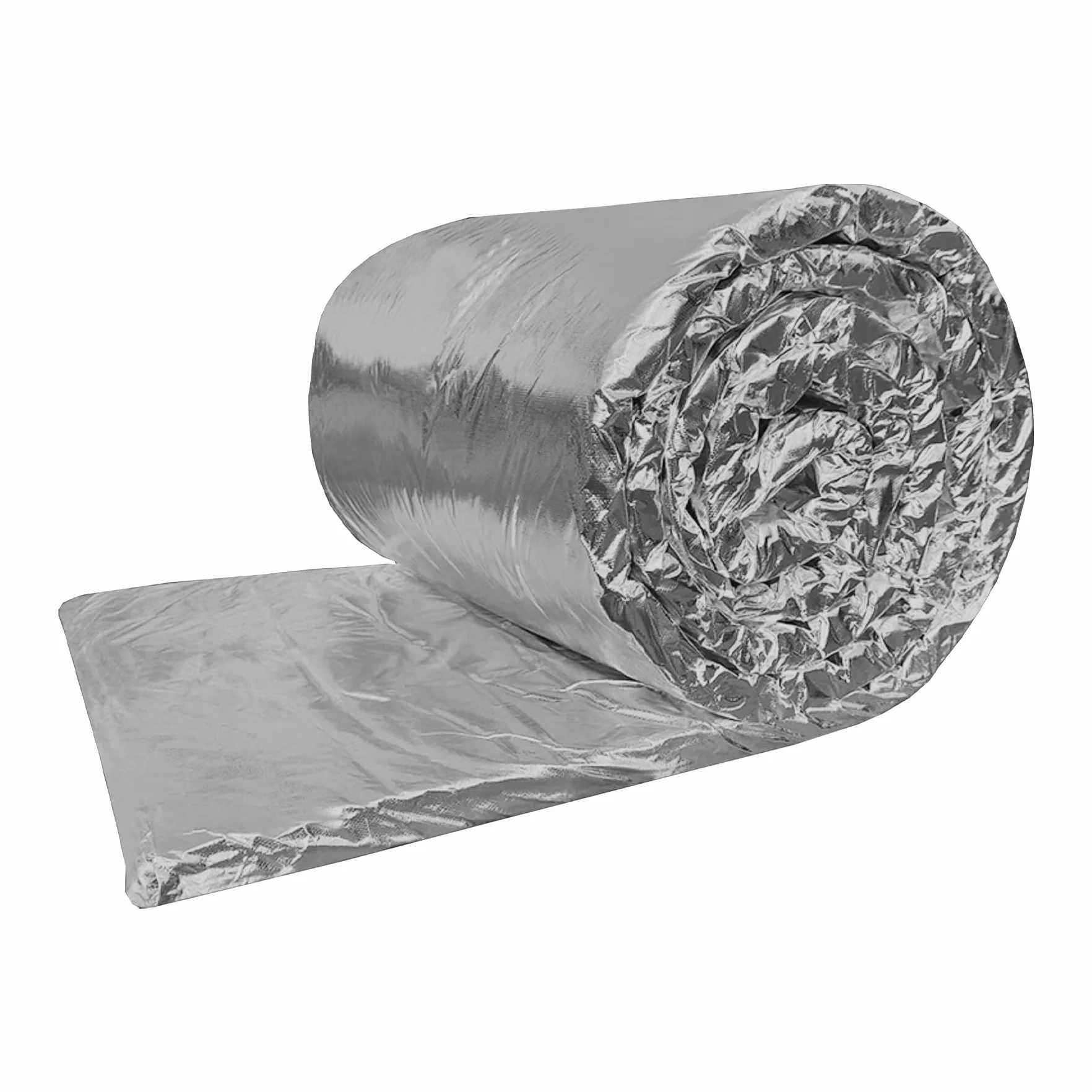 Manta Fibra CeráMica Resistente a Altas Temperaturas con LáMina Aluminio, Material IgníFugo y Aislante, Adecuada para Hornos, Calderas, TuberíA(Size:61cm*7.2m(2*23.6ft),20mm(0.78in),Color:Dos lados)