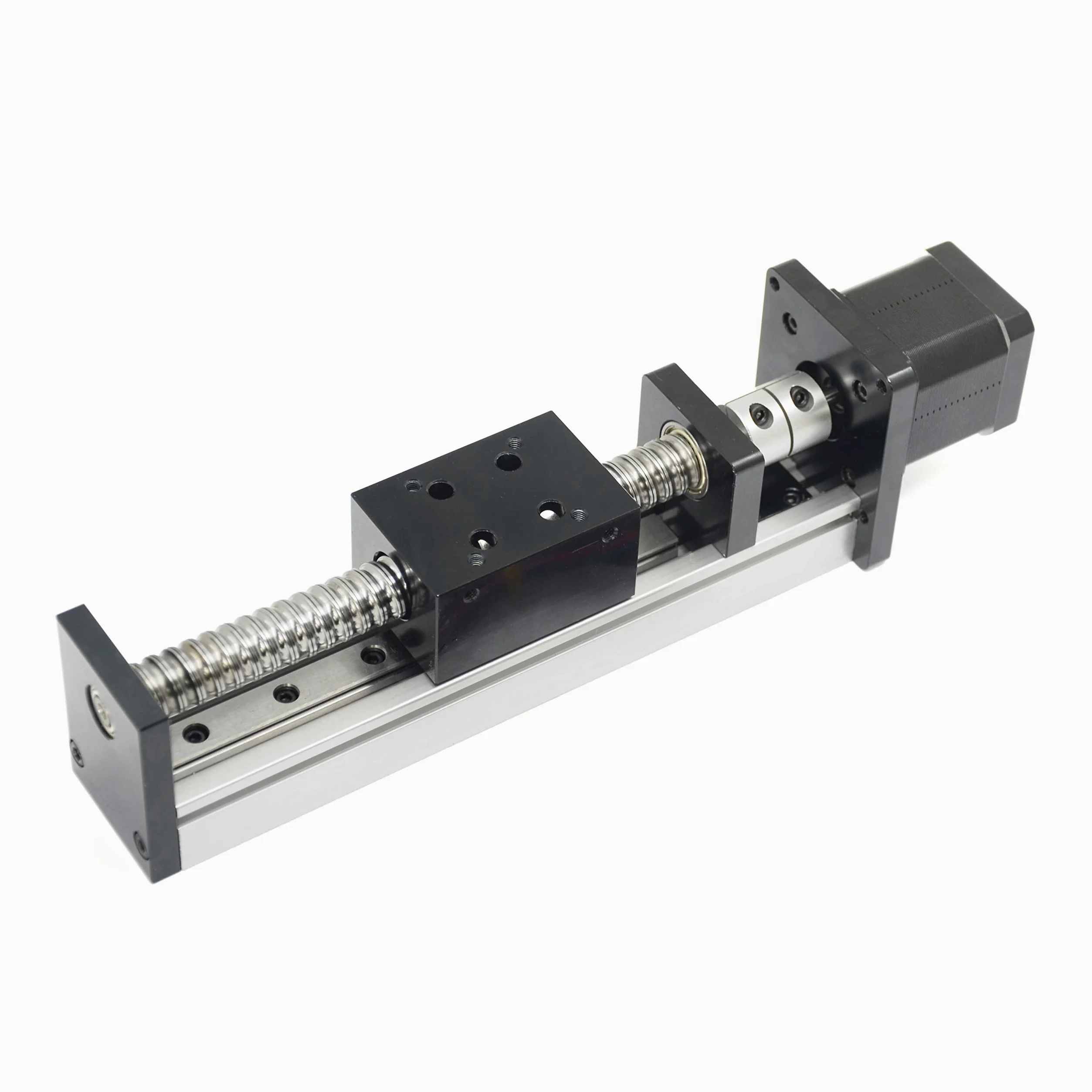 150 mm de longitud de viaje lineal actuador de etapa con carriles lineales cuadrados SFU1605 con motor paso a paso NEMA17 para DIY CNC Router piezas X Y Z eje