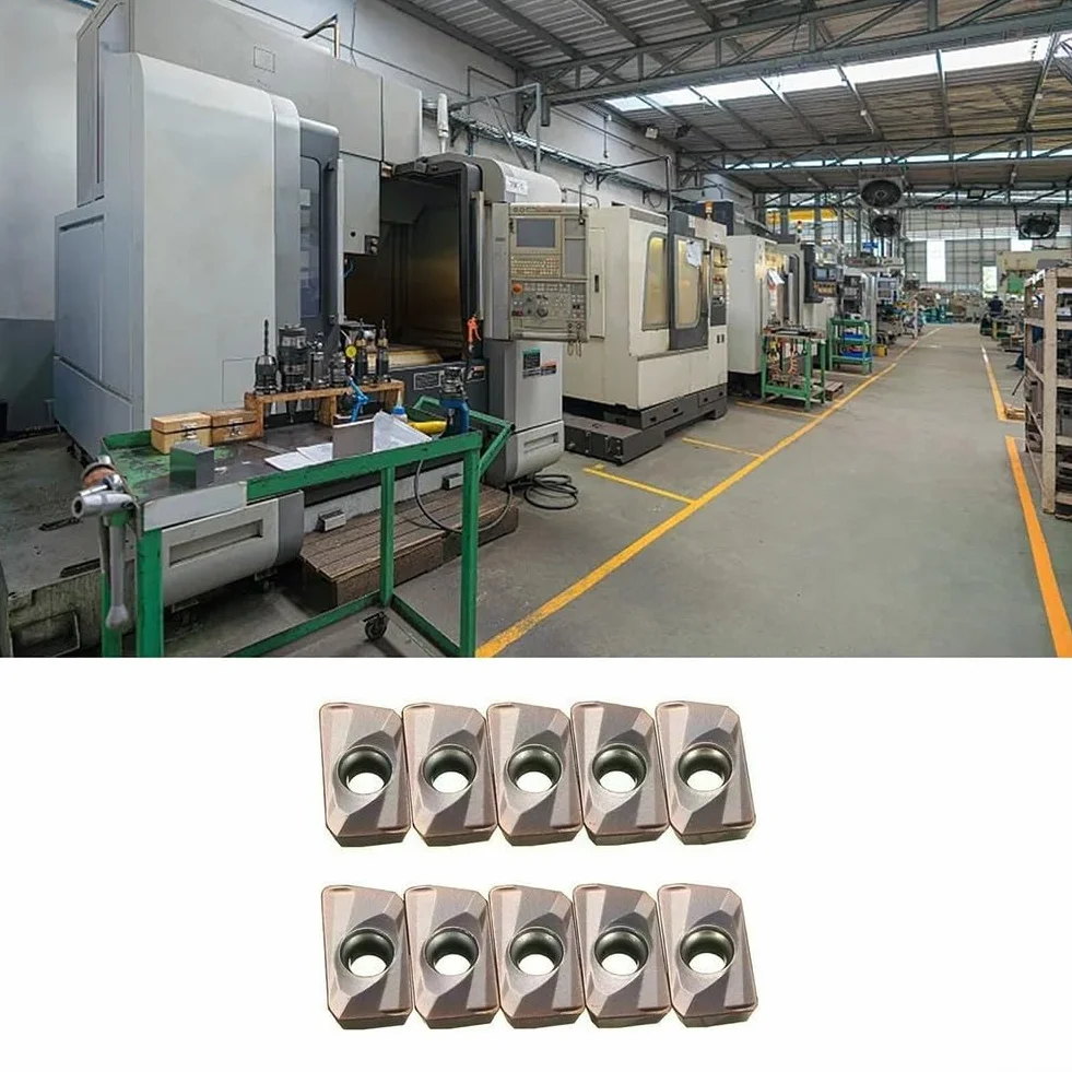 Insertos de fresado de carburo APMT1135 M2, 10 piezas, herramienta de torneado de torno, carburo cementado