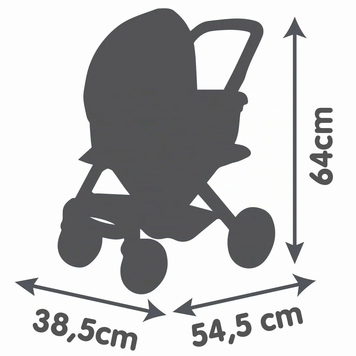 Smoby Maxi-Cosi Cochecito Beige para muñecas 42 cm 3 años