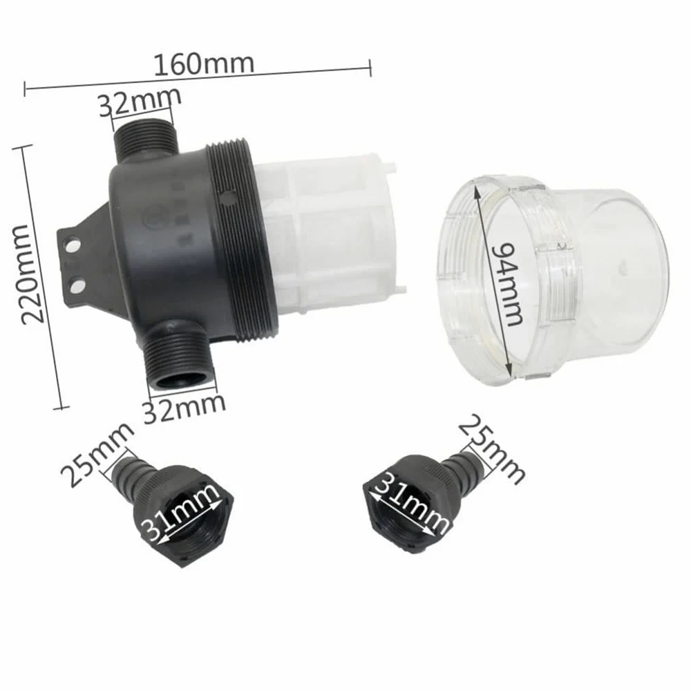 filtro para bomba de agua, 20 Mm Y 25 - Prefiltro Transparente De Malla 40 for Riego Jardines Uso Agrícola