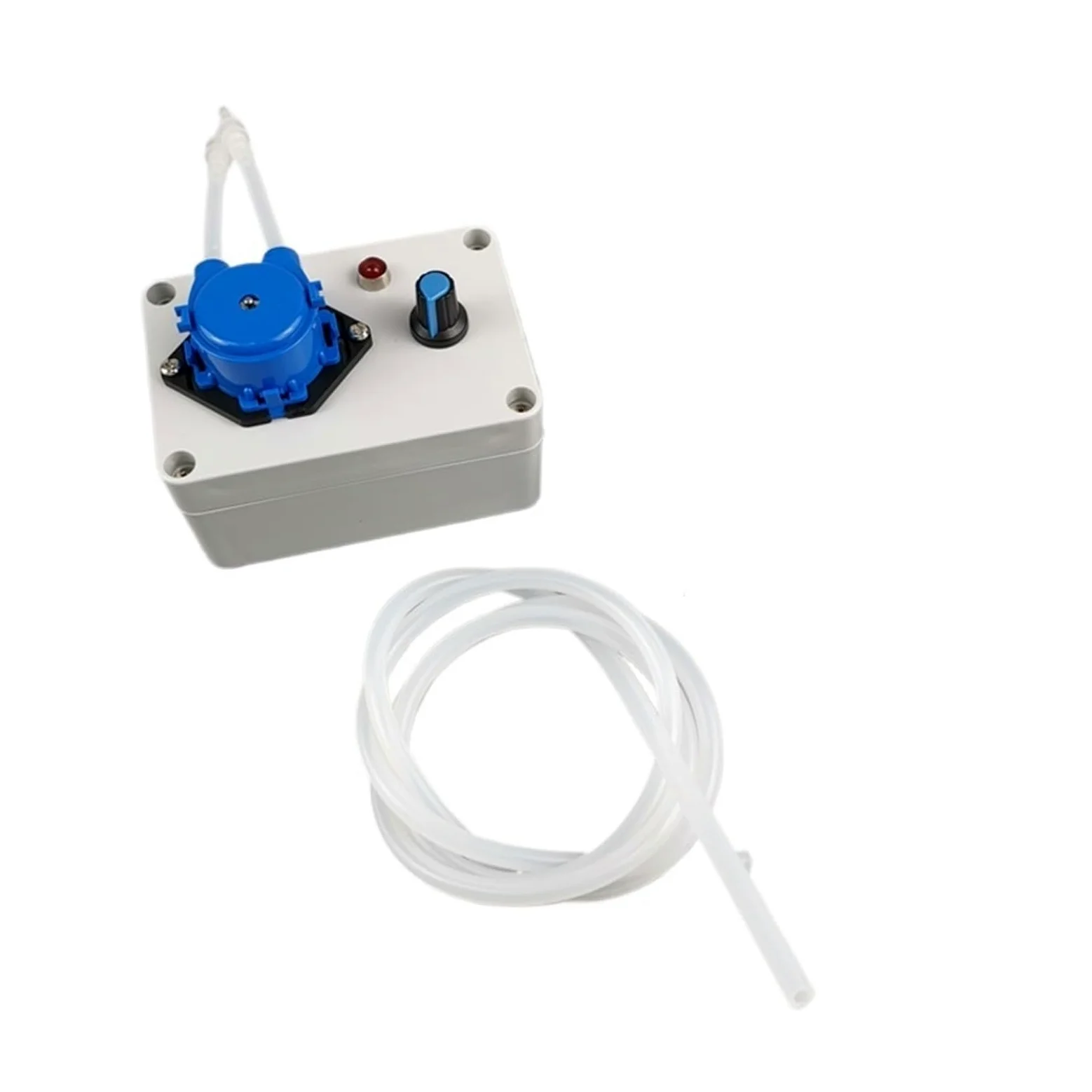 Bomba peristáltica, Bomba peristáltica en miniatura, autocebante, dosificadora de circulación, grado alimenticio, 10 a 70 ml, ajustable con pedal