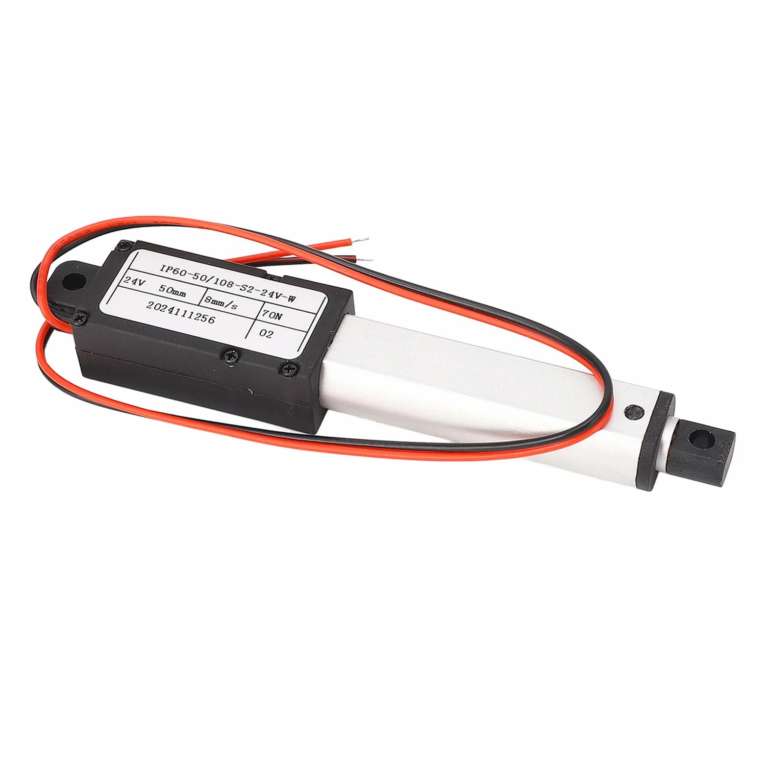Mini Actuador Lineal Eléctrico 24 V CC 50 mm 70 N Empuje para Abridores de Ventanas