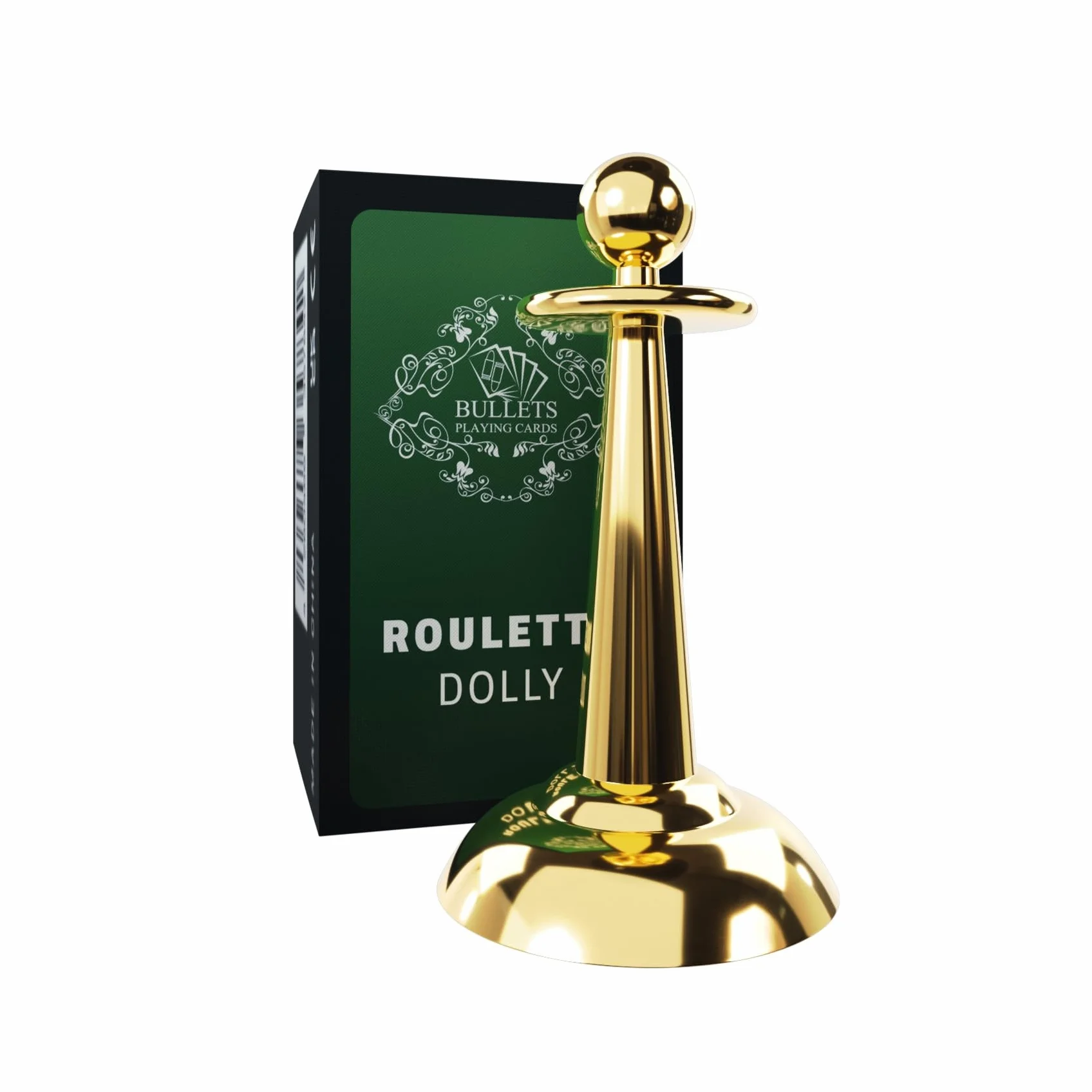 Bullets Playing Cards Premium Roulette Dolly Metal Elegante Marcador Casino Accesorios Mesa Juegos