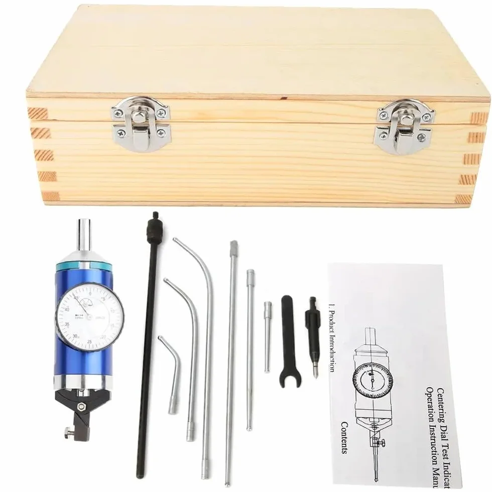 Metal Coaxial Centrado Dial Indicador de Prueba Center Finder Milling Tool 0.01mm Precisión para Medir Herramientas de Calibrado(Blue)
