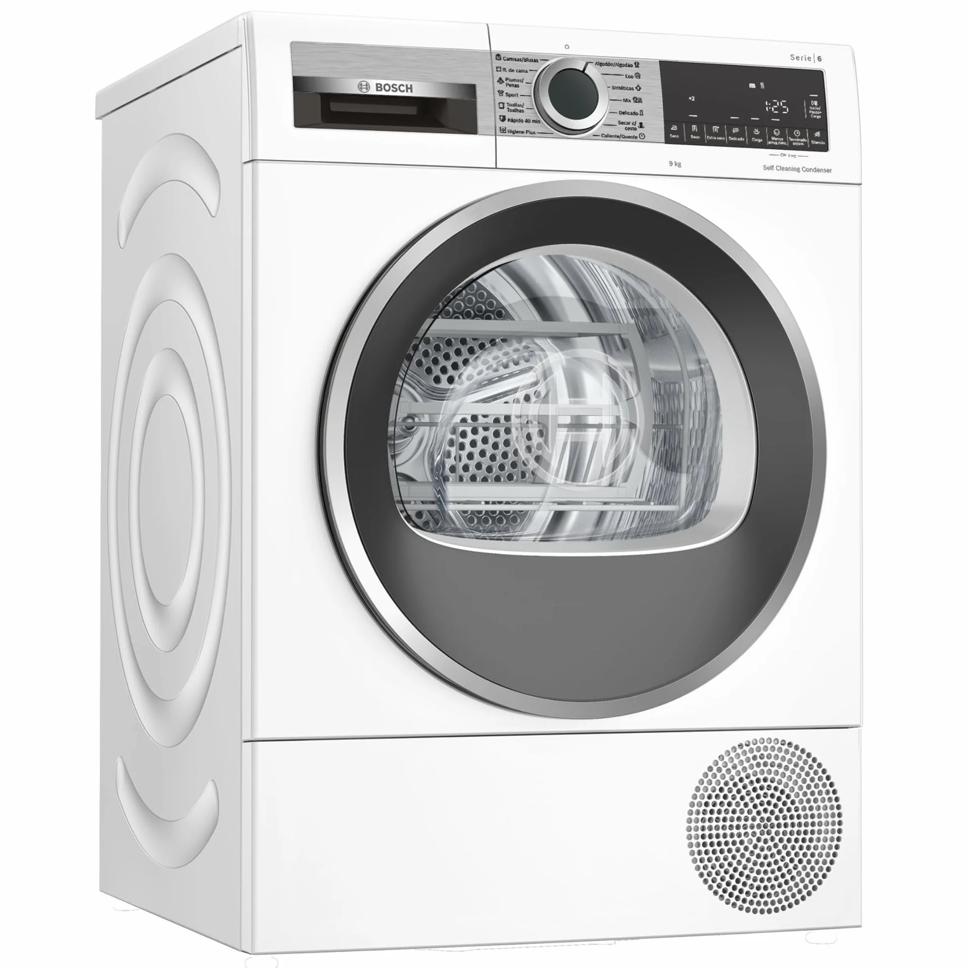 Bosch Serie 6 Secadora con Bomba de Calor 9 kg AutoDry WQG245D1ES Blanco