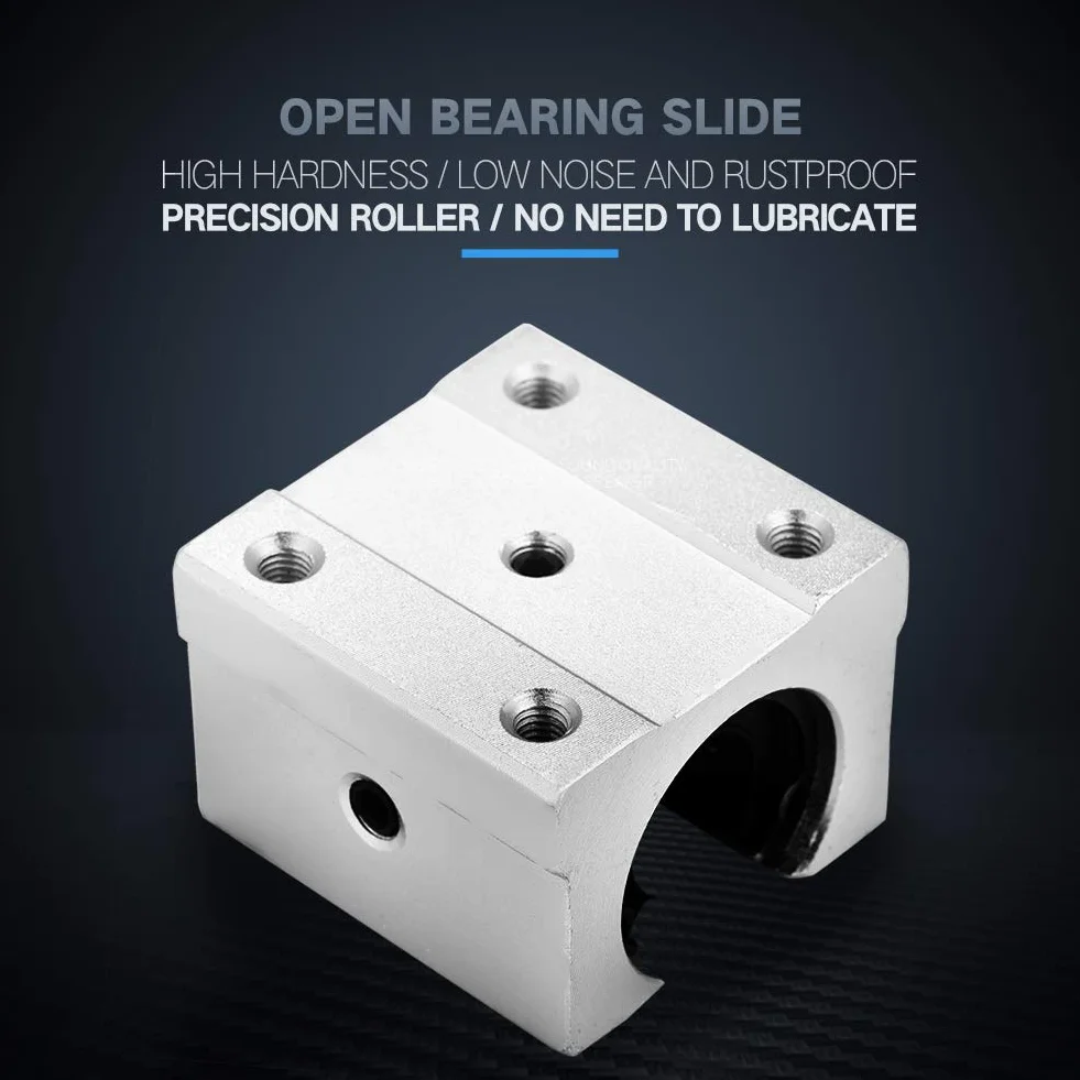 Dioche SBR16UU 16mm Bloque Deslizamiento Lineal Aluminio CNC