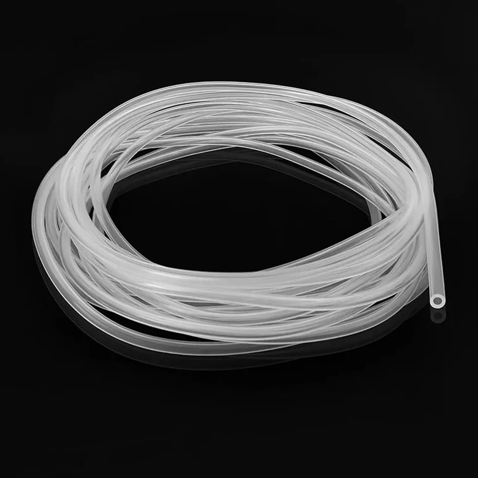Manguera capilar pequeña negra OD 1-8 mm - Tubo flexible de caucho de silicona blanco for uso en laboratorio, 1 pieza(White,10metersx2mmx4mm)