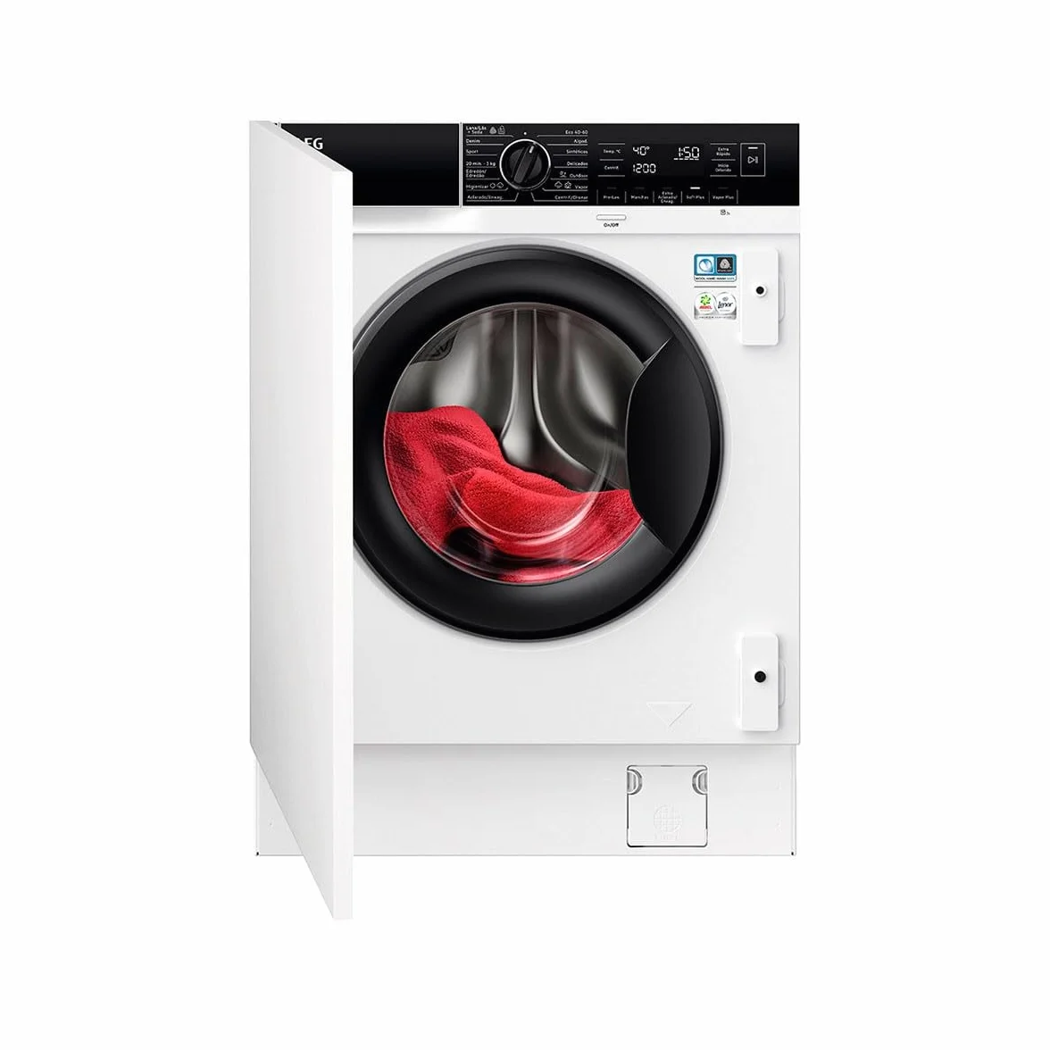 AEG LFN8E8436C Lavadora de Carga Frontal Integrable 8 Kg 1400rpm Motor Invert Dark Silver