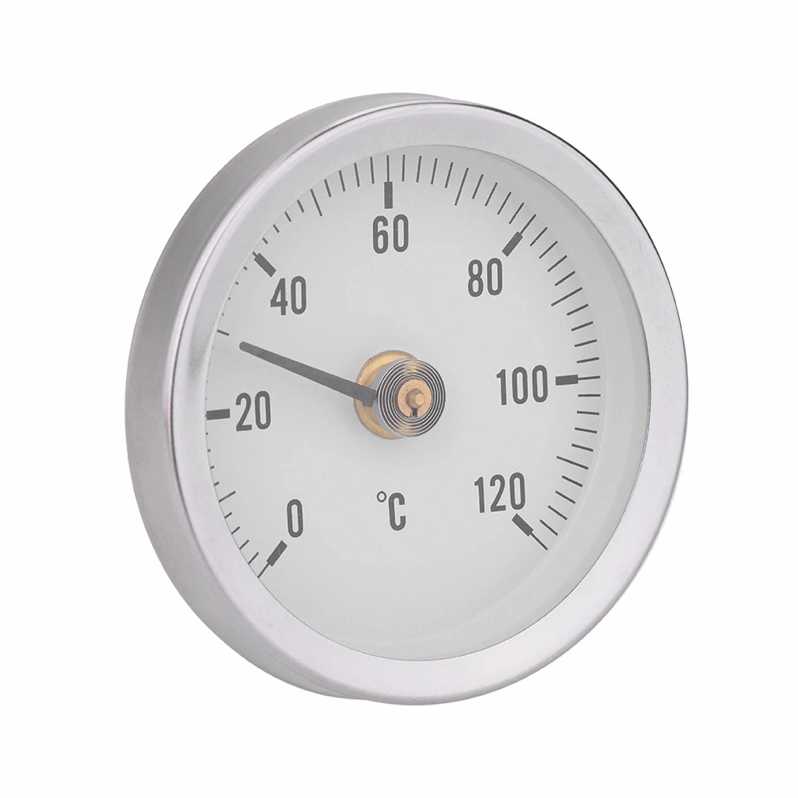 Termómetro Bimetálico 63 mm IP55 Impermeable a Prueba de Polvo para Tubería