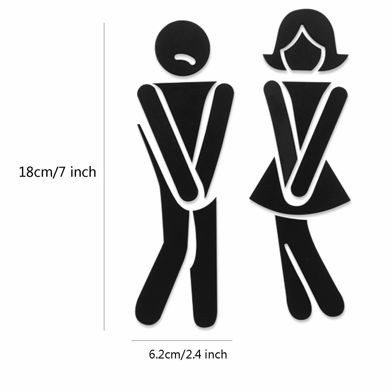 Letrero de puerta de aseo,Letrero de cuarto de bañ Señal de puerta de baño, señal de baño, señal de identificación de baño, señal de baño de aluminio for hombres y mujeres, señal/cartel de puerta de b