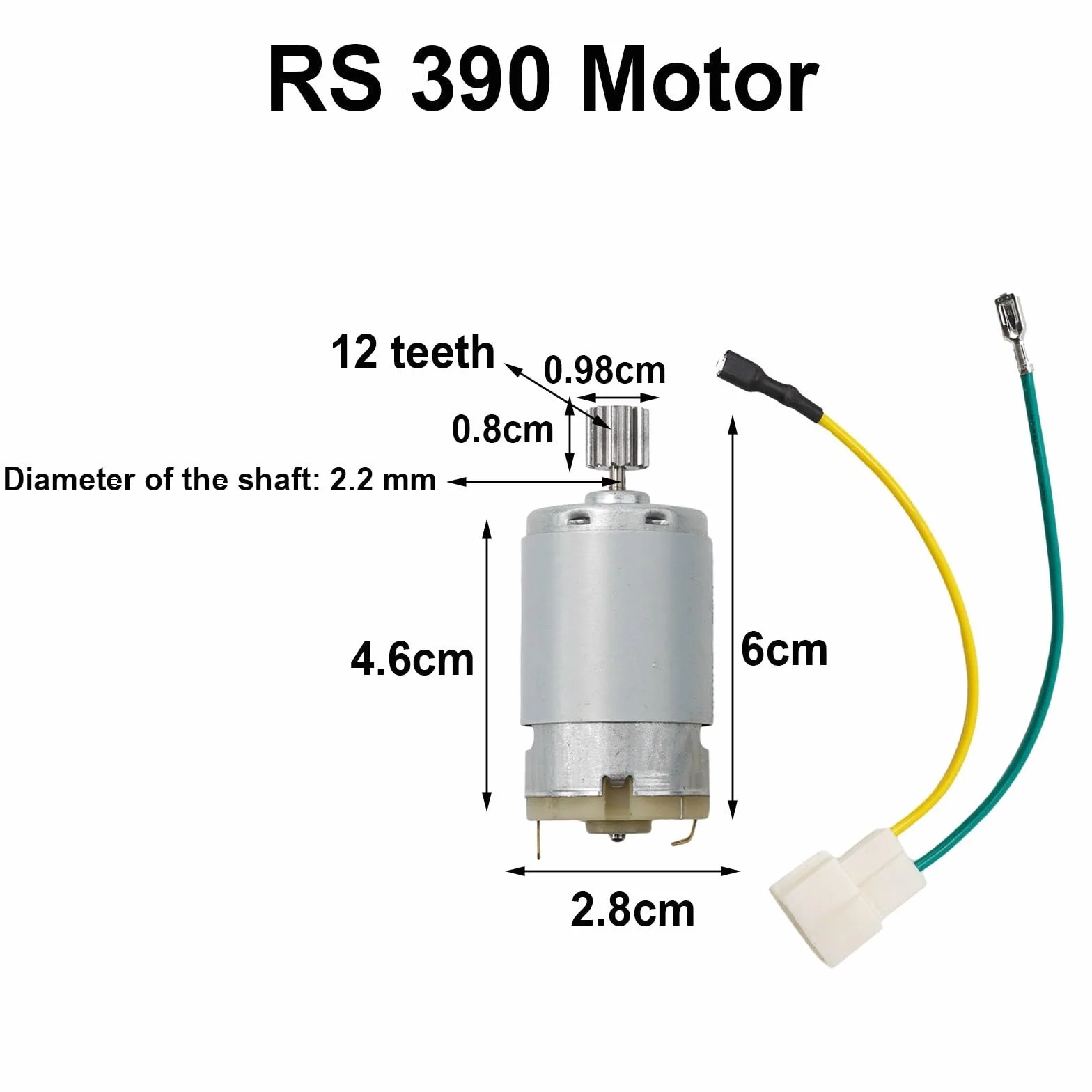 Potentes motores RS550 RS390 RS380 para vehículos eléctricos infantiles 12 V 6 V 24 V