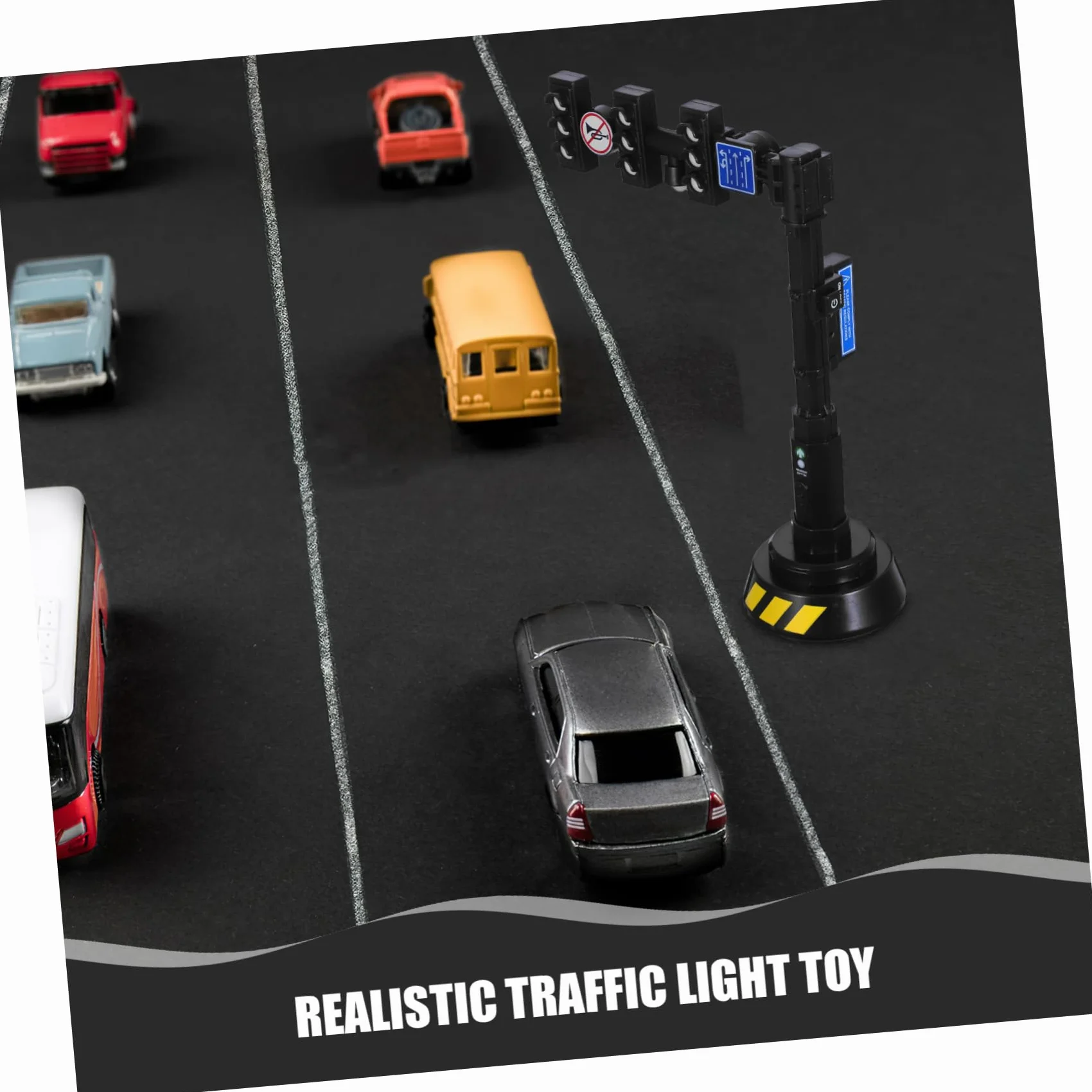 Semáforo Realista para Niños con Luces y Sonidos, Juguete de Plástico de Señalización de Tráfico