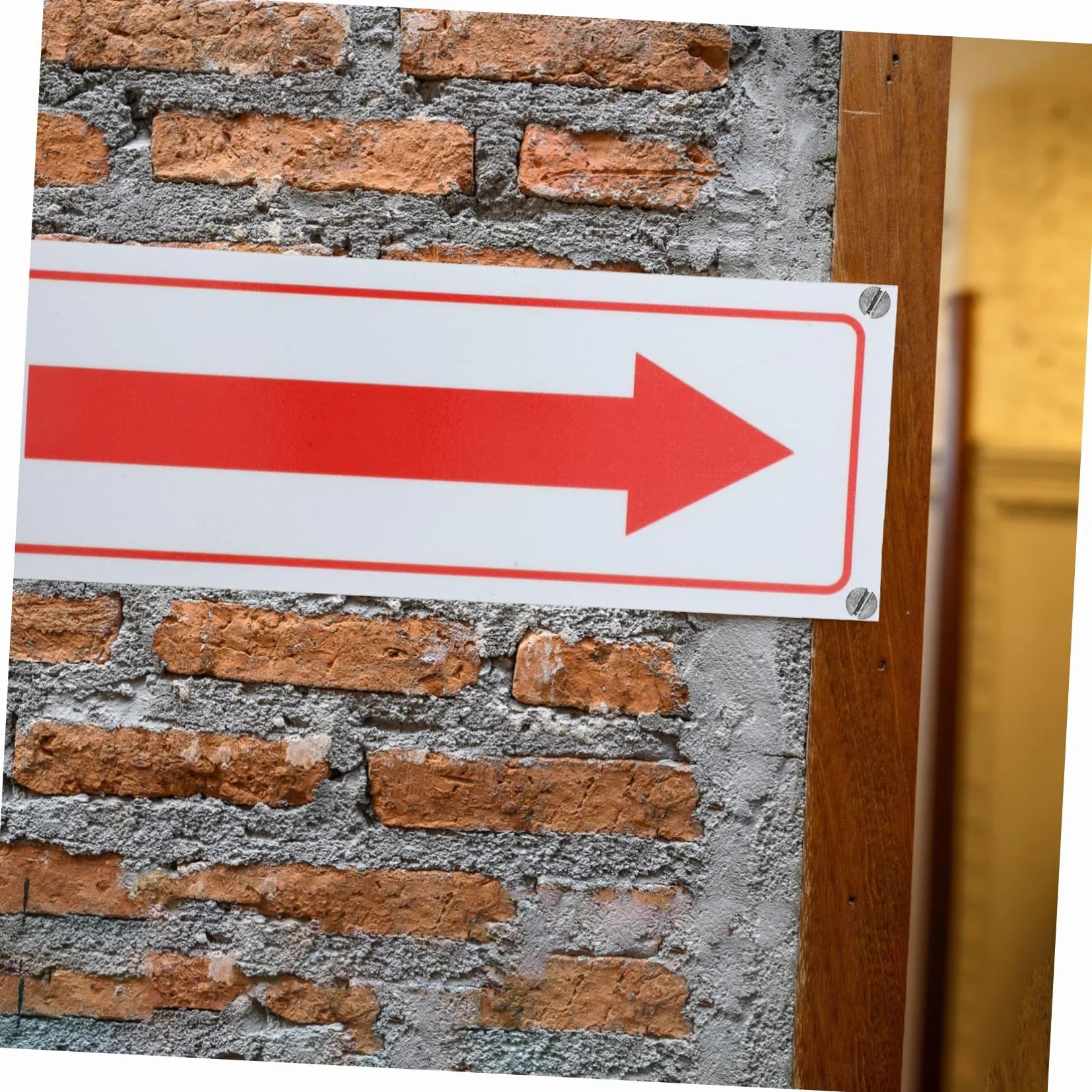 Flechas de Aleación de Aluminio Rojo para Señalización Exterior, Resistentes al Agua y Óxido