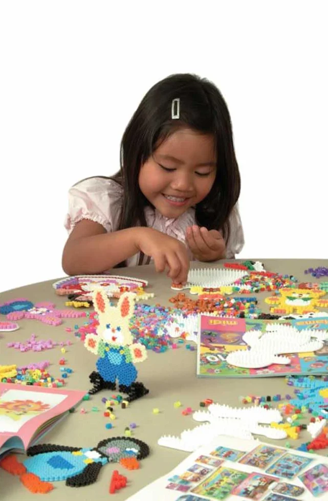 HAMA Bolsa de perlas de fusión 1000 cuentas midi para manualidades mosaicos niños 5+ Light Blue