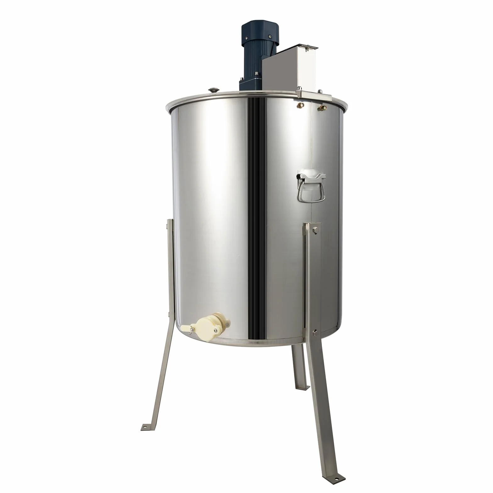 Centrifugadora de miel eléctrica con tapa transparente, 140 W, acero inoxidable, 4 marcos, extractor de miel de 485 mm de diámetro, 270 rpm, extractor de miel eléctrico, accesorios para apicultura y