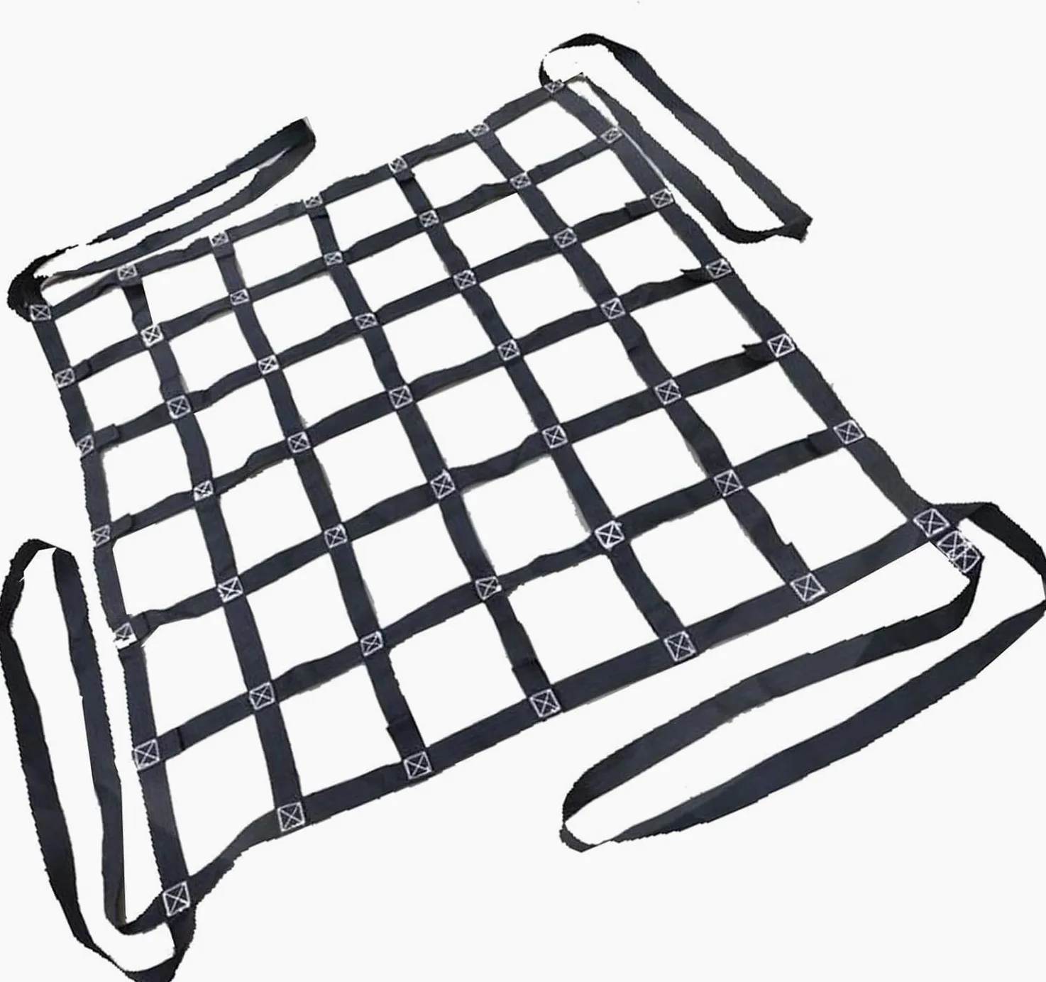 Red de elevación de eslinga plana, Red de elevación de carga, Red de eslinga de carga, Dispositivo de trabajo de elevación de tracción móvil for aparejos de construcción ( Size : 1 X 1M/Mesh 10cm/Load