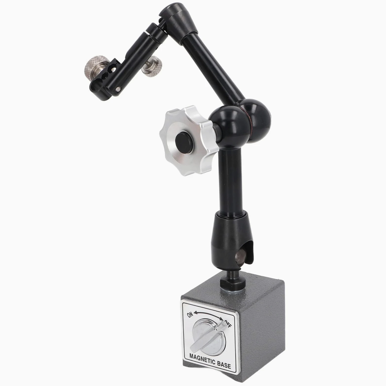 Soporte de base magnética universal Brazo flexible de alta resistencia ajustable Soporte de permanente para mecanizar piezas de trabajo Calibración de equipos de medición