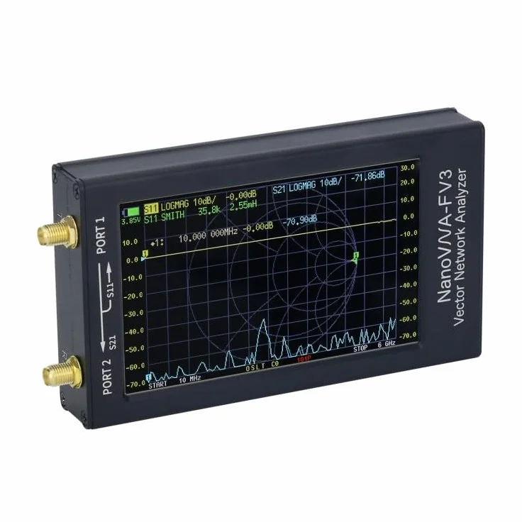 NanoVNA-F V3 1MHz-6GHz Vector Network Analyzer 4,3" IPS Portátil