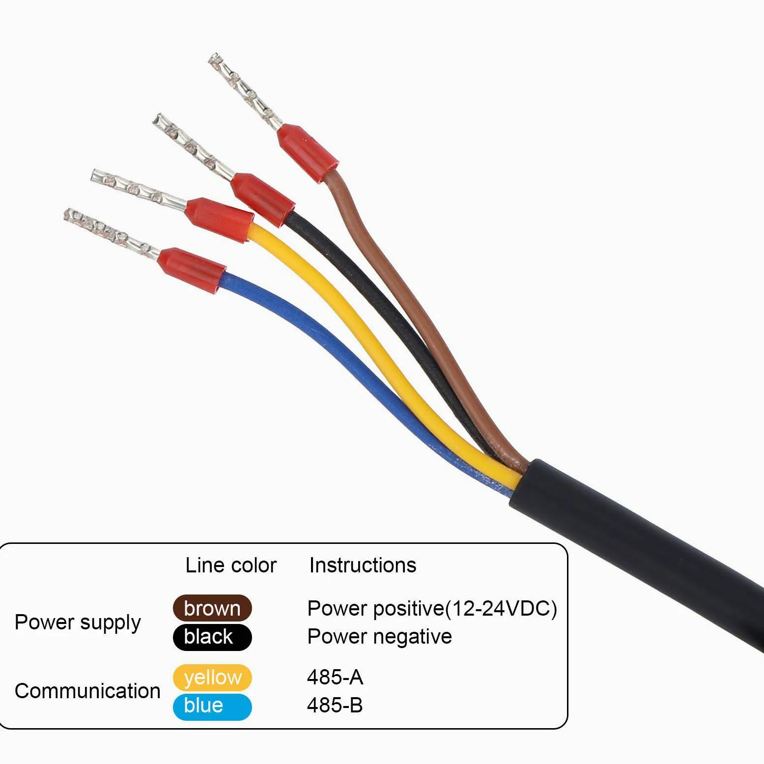 Detector de Conductividad con Sensor RS485 Multiparámetro de Suelo de 5 Pines para Riego con Ahorro de Agua de Flores y Verduras