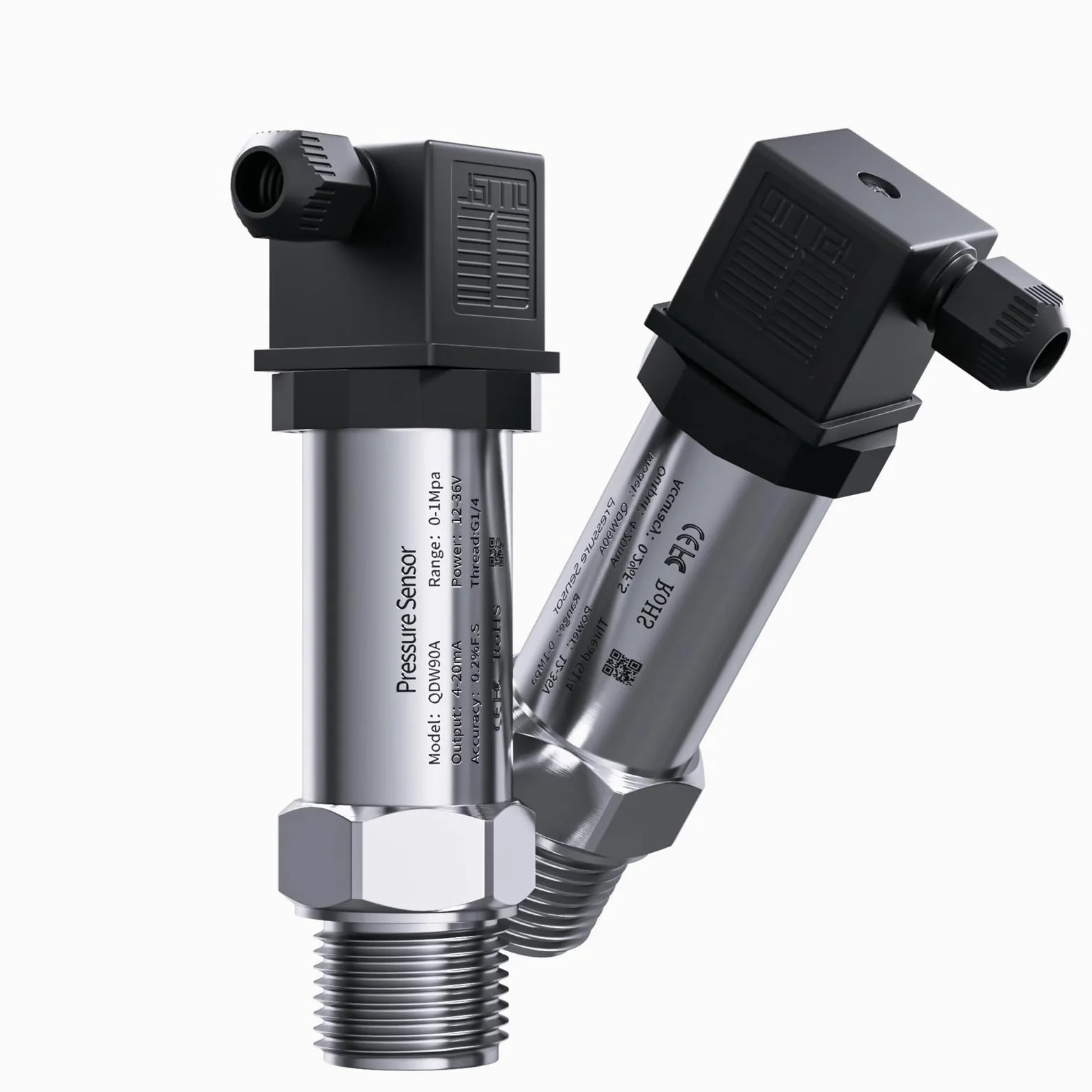 Transmisor de presión pequeño 0-1bar 0-5bar 0-10bar Sensor aire agua 4-20mA M20-1.5 transductor rosca G1-4 1 Uds(G1-4 thread,0-100bar)