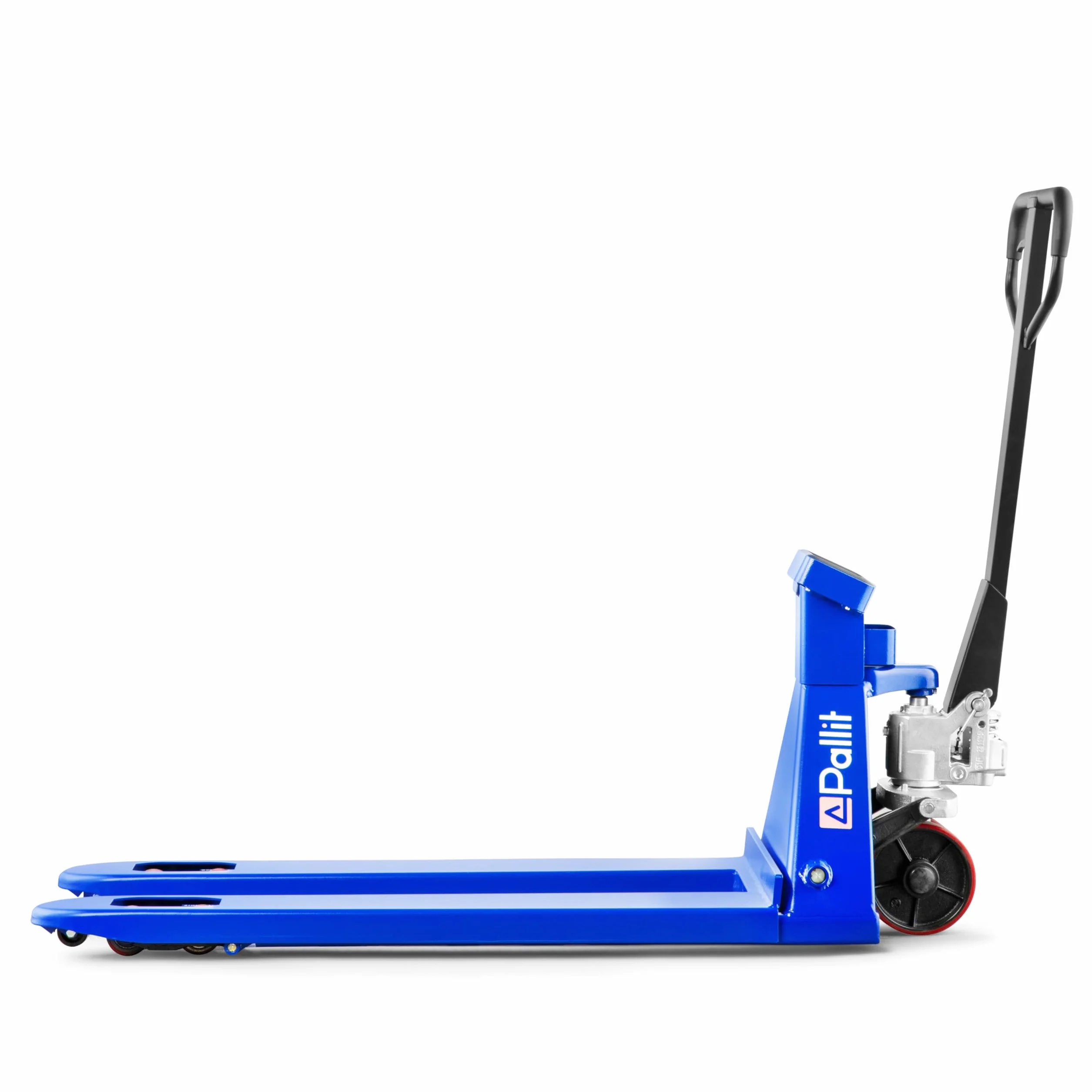 Carretilla elevadora con báscula | 0,5 kg Pasos | 2 t / 2500 kg Capacidad de Carga | 1150 mm | Ruedas de PU