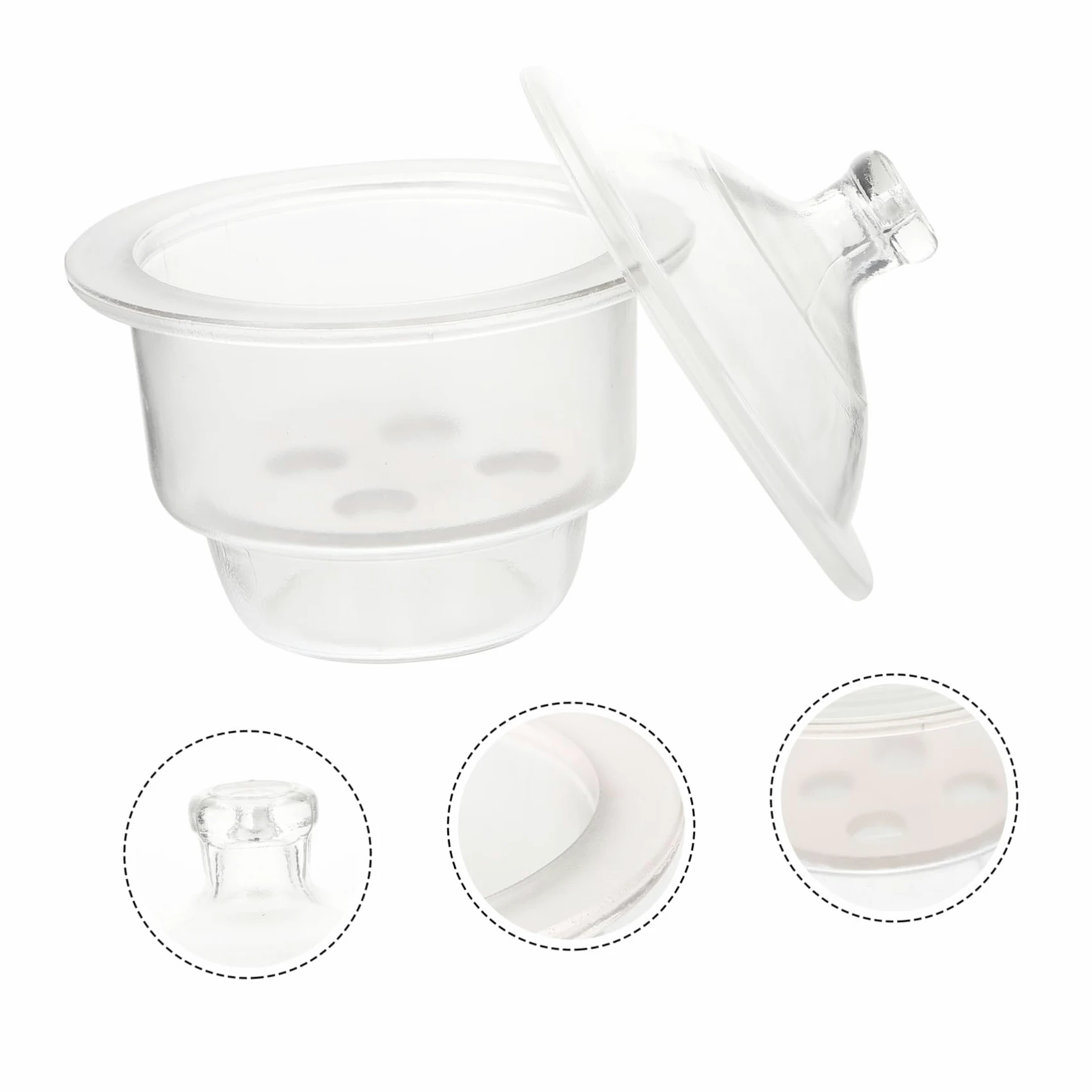 ULTECHNOVO Secadora al Vacío de Vidrio para Laboratorio 150 Mm, Botella Desecadora Química Resistencia Corrosión, Frasco Secador Durable para Uso Científico Industrial