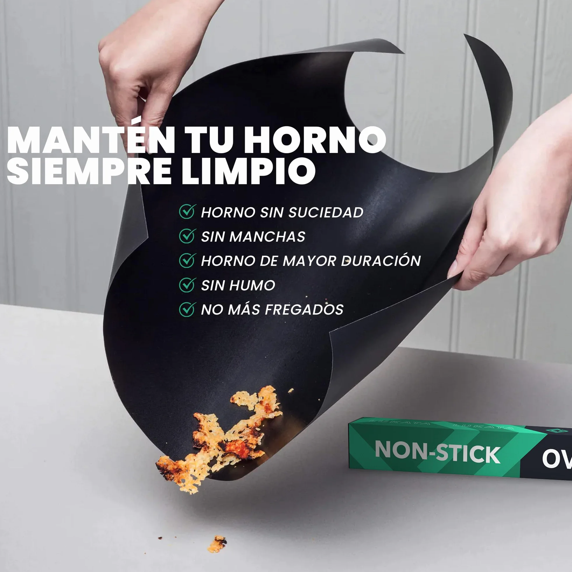 Protectores de Horno antiadherentes Reutilizables 50x40 cm Paquete de 3