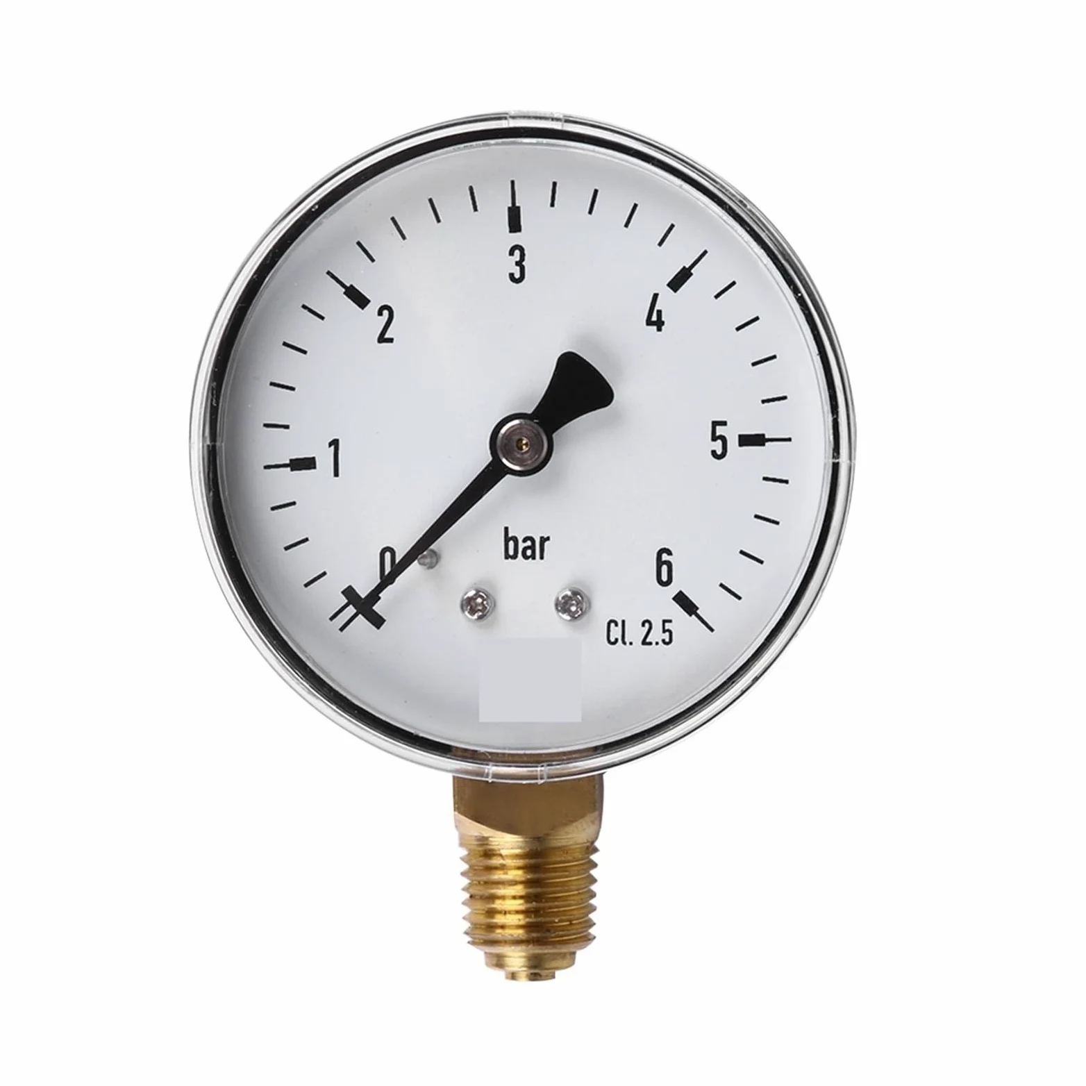 Manómetro de 0-6 Bar, compresor de aire 1/4 NPT, manómetro de presión de alta resistencia, cara 2,3 medición de aire, agua, aceite y Gas