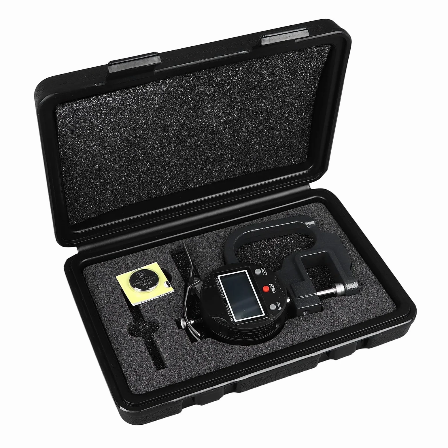 Medidor de espesor digital Micrómetro electrónico Alta precisión Resolución de 0,001 mm Herramienta de medición de espesor portátil para fabricación industrial Procesamiento